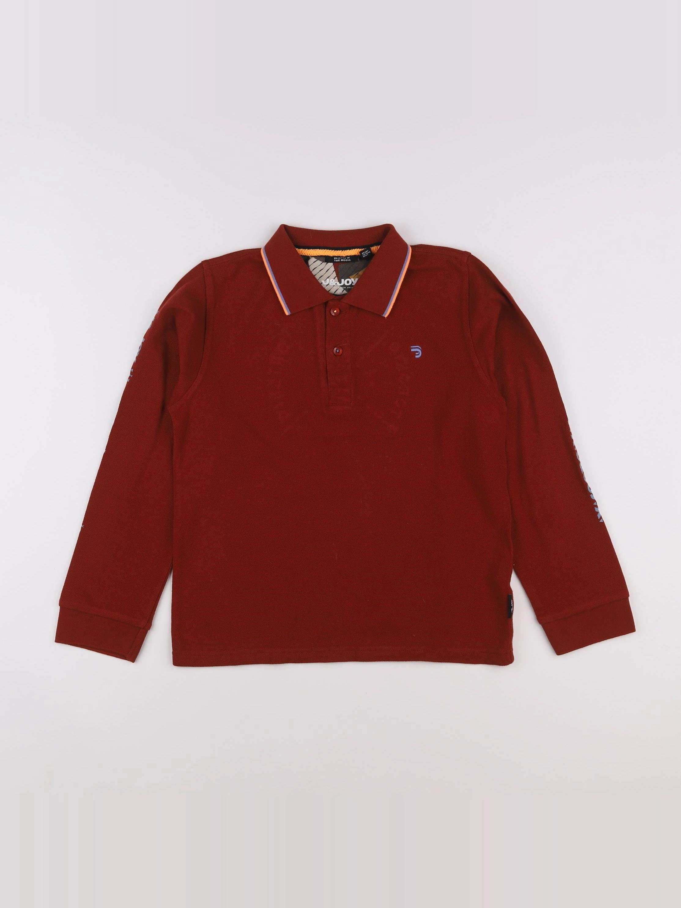 J&Joy - polo imprimé au dos orange - 12 ans