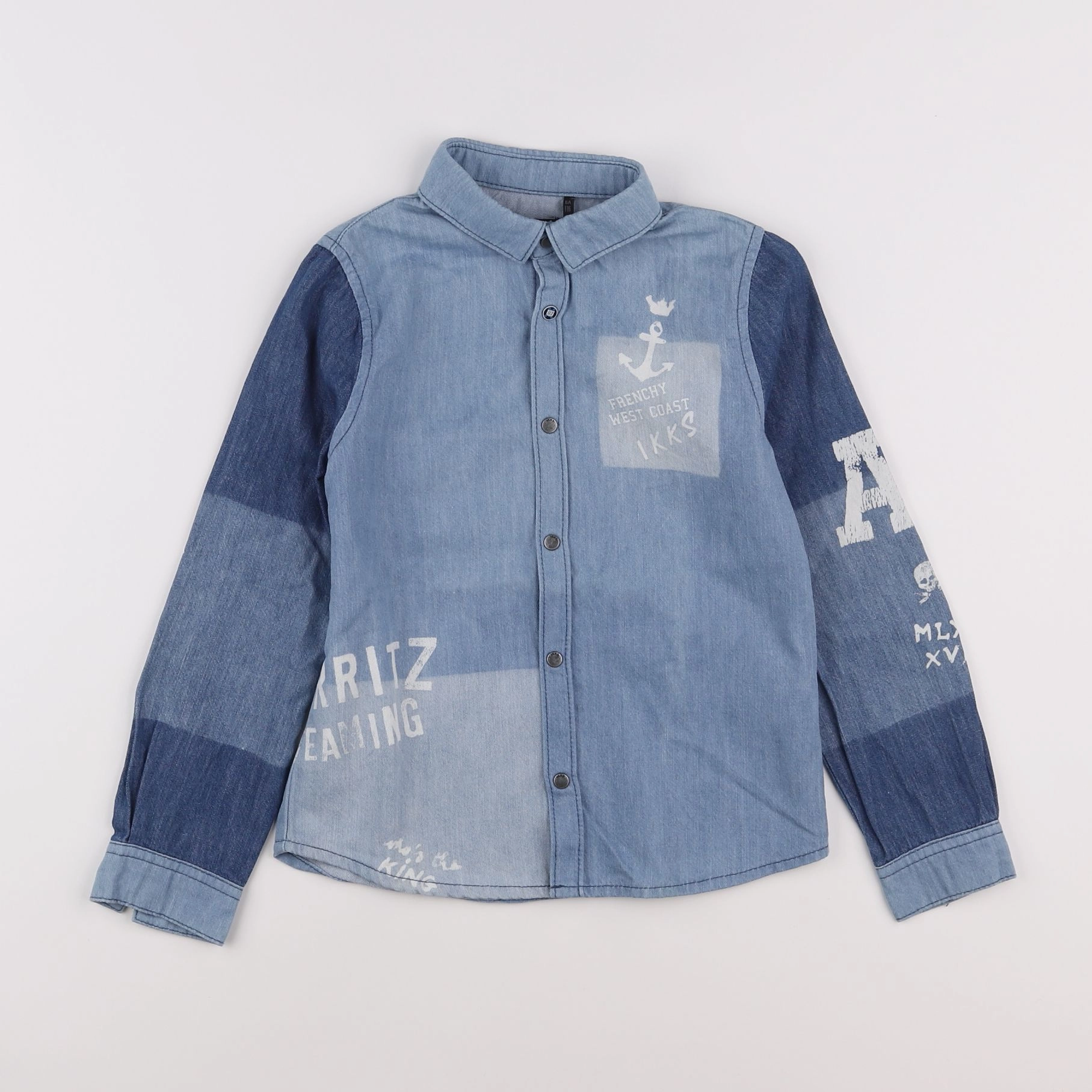 IKKS - chemise bleu - 6 ans