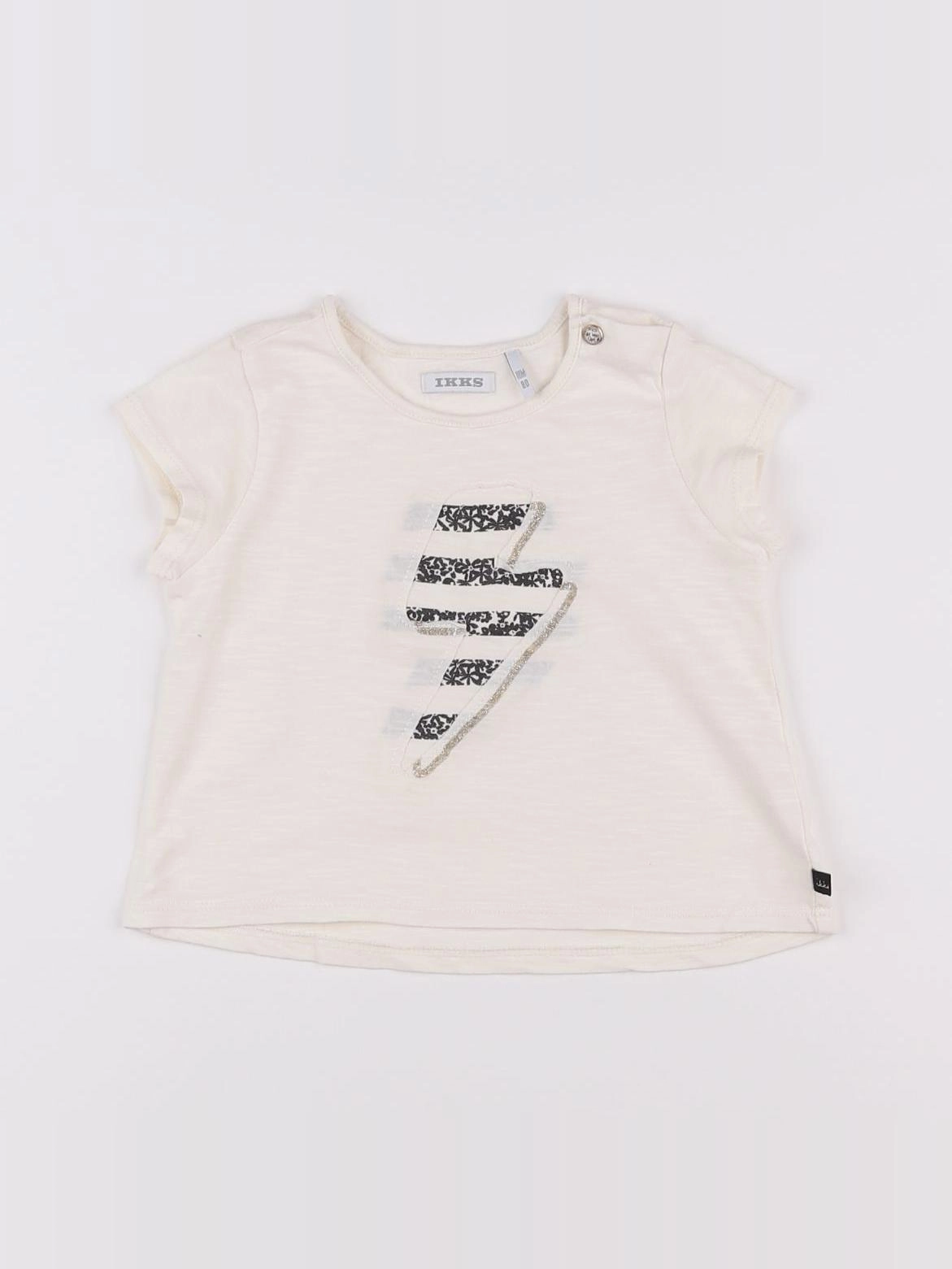 IKKS - tee-shirt beige - 18 mois