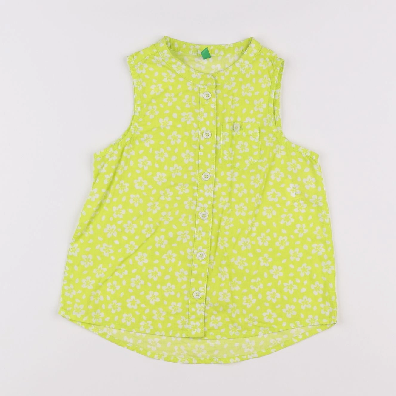 Benetton - chemise jaune - 2 ans