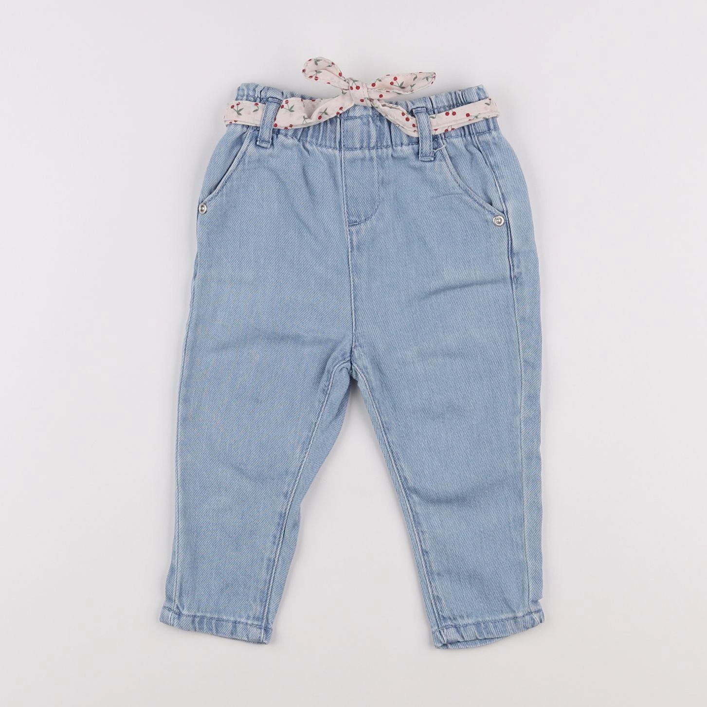 Vertbaudet - jean bleu - 9 mois