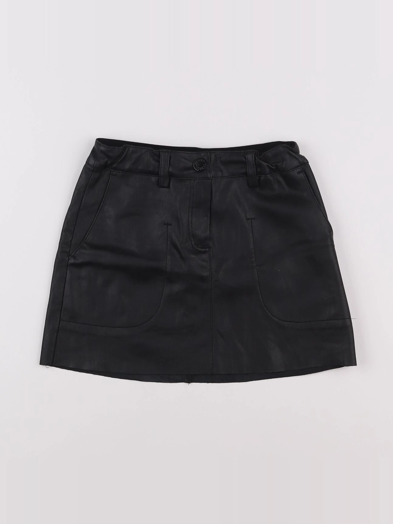 Zadig & Voltaire - jupe simili noir - 8 ans