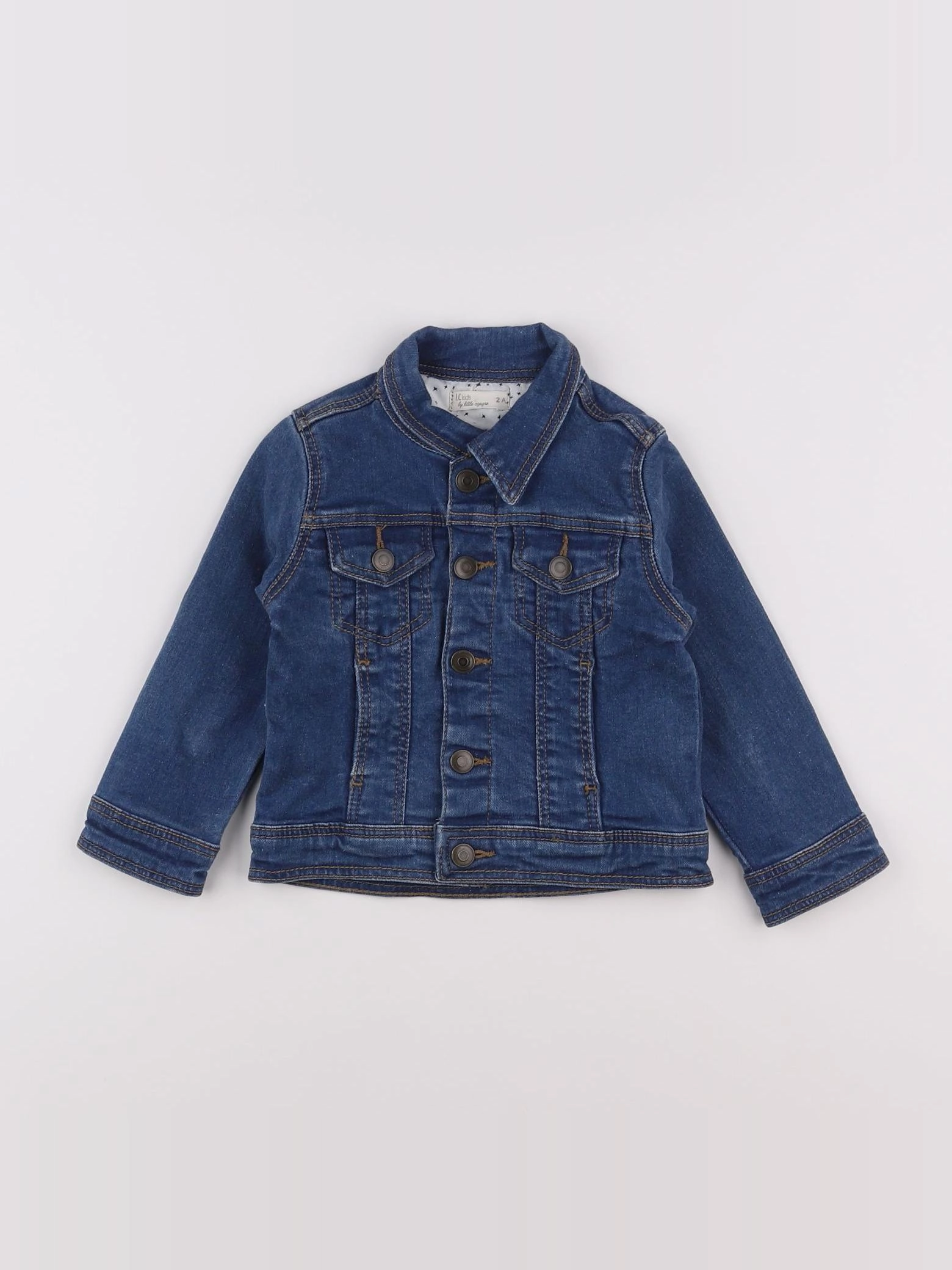 H&M - veste bleu - 2 ans