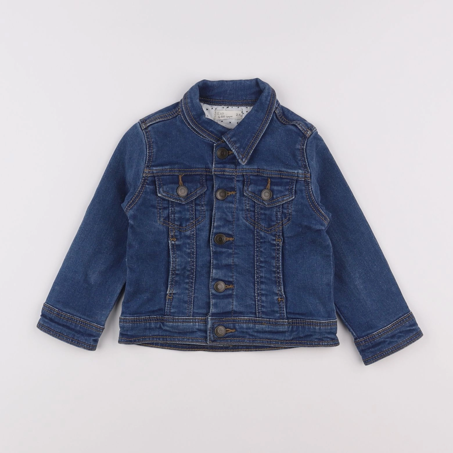 H&M - veste bleu - 2 ans