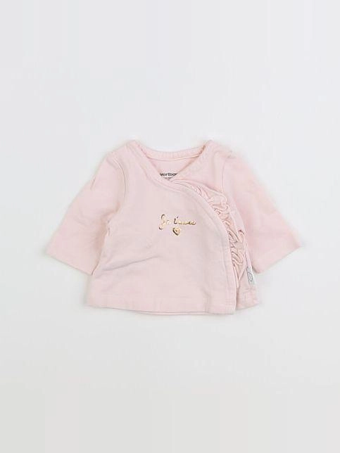 Vertbaudet - tee-shirt rose - 0 mois
