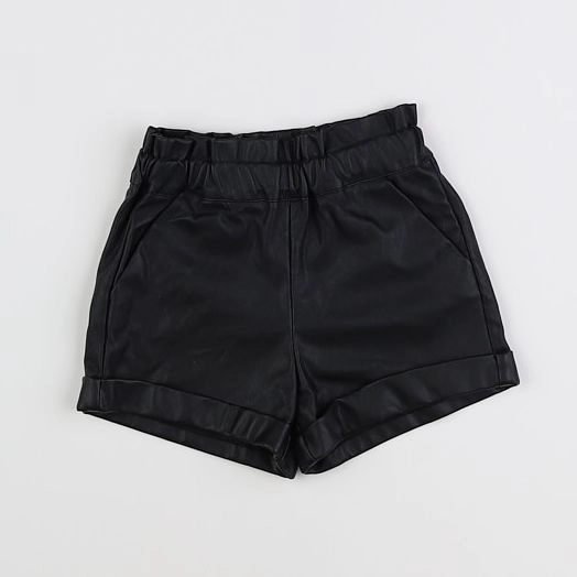 Vertbaudet - short simili cuir noir - 4 ans