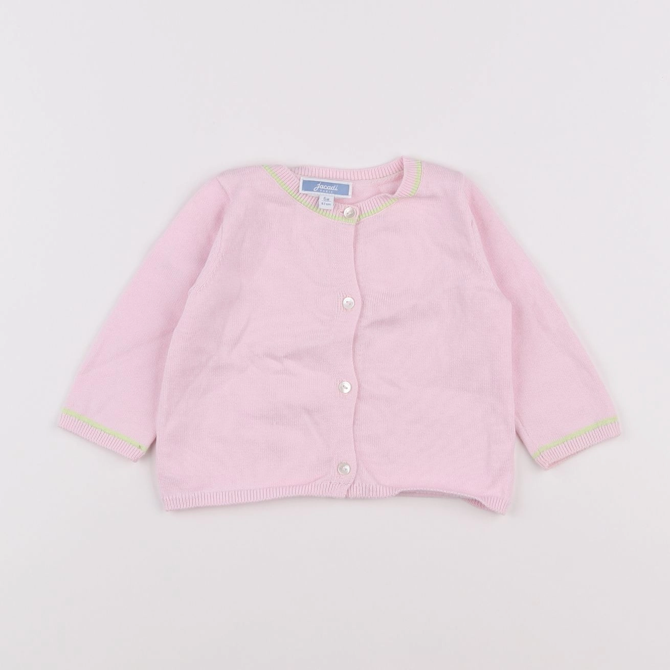 Jacadi - gilet rose - 6 mois