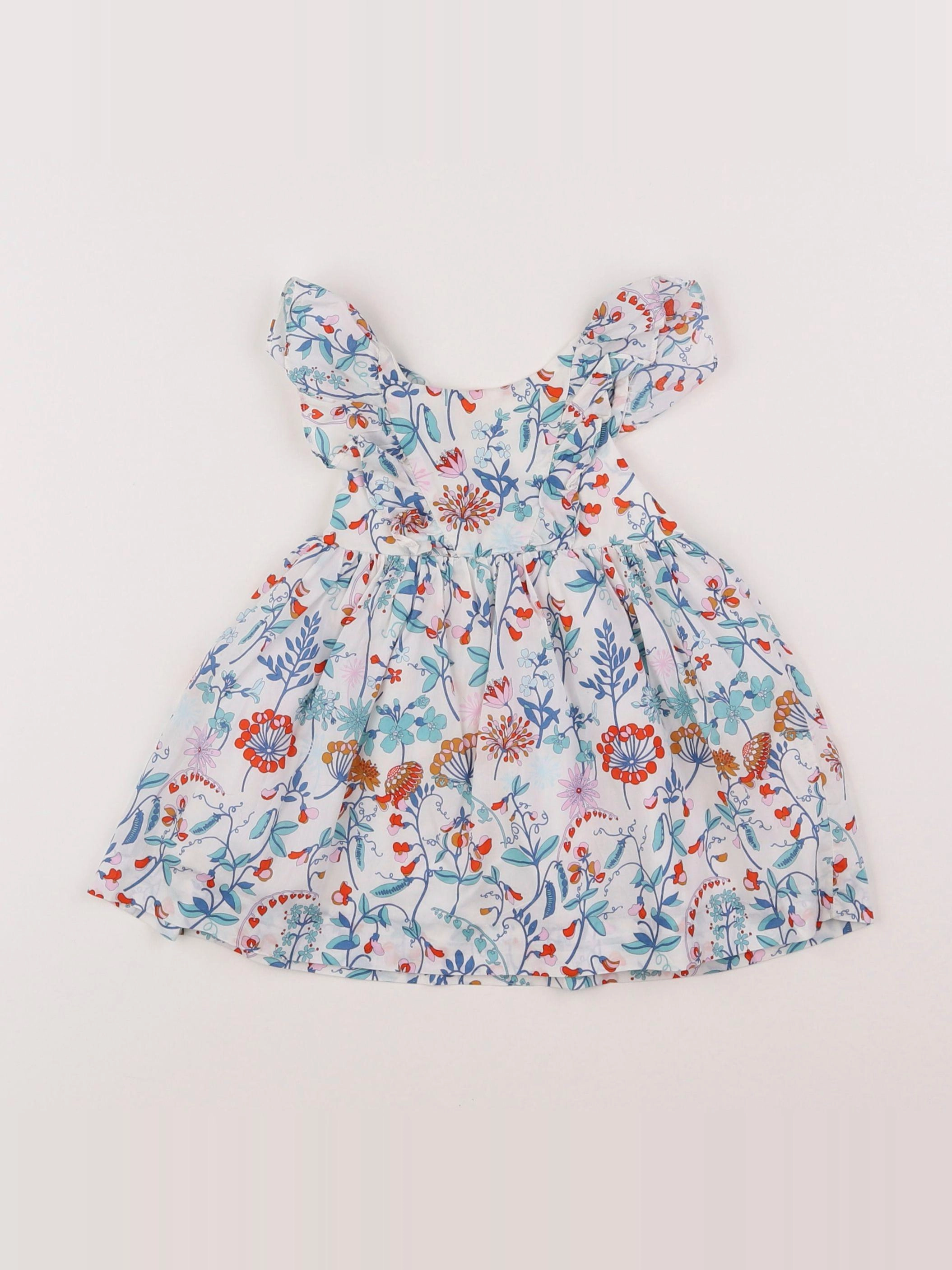Jacadi - robe liberty blanc - 6 mois