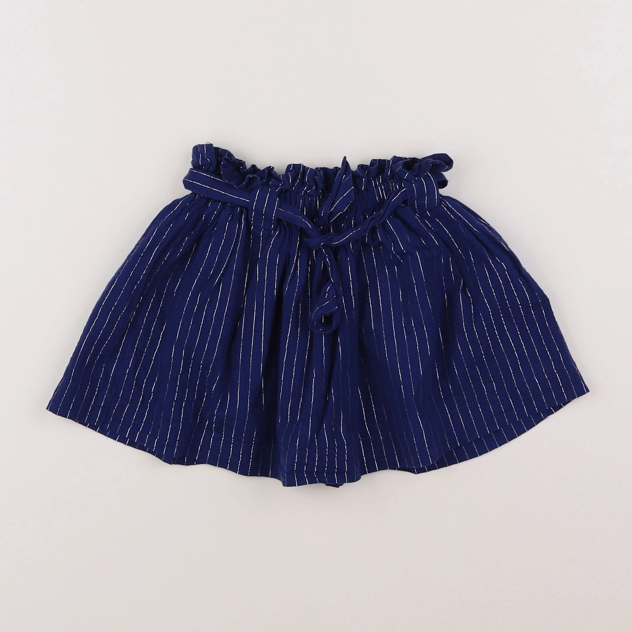 Vertbaudet - jupe bleu, argent - 2 ans