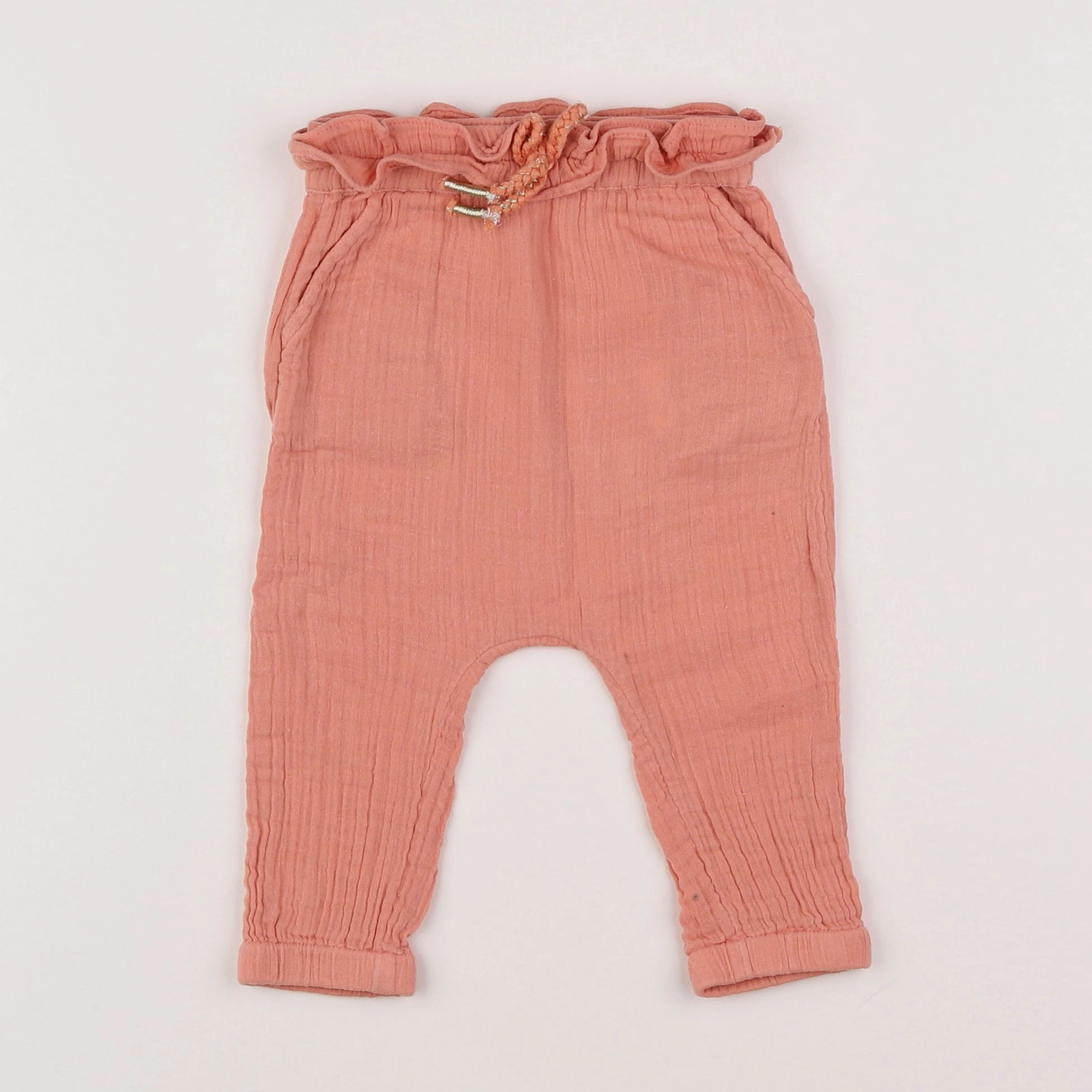 Vertbaudet - sarouel rose - 12 mois