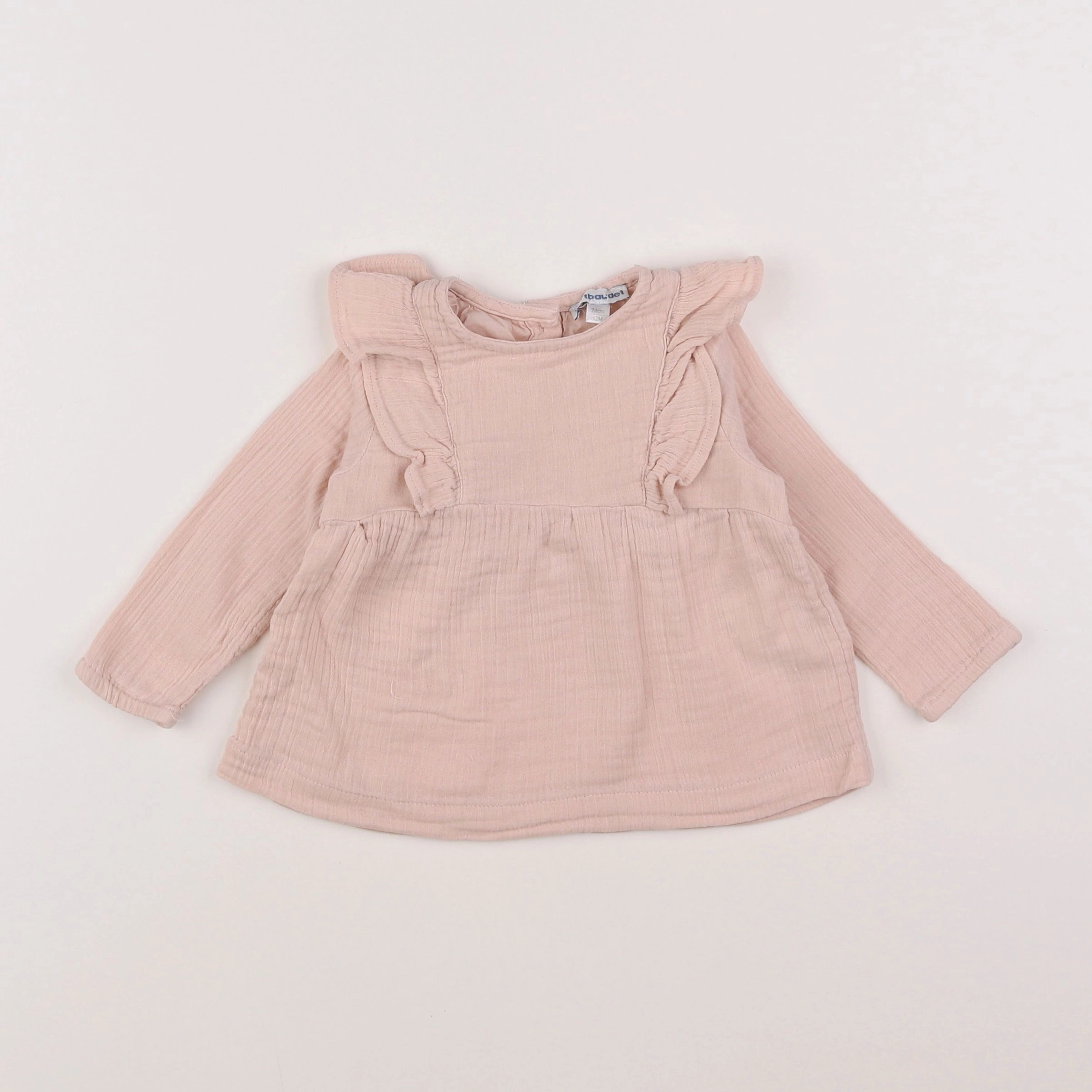 Vertbaudet - blouse rose - 12 mois