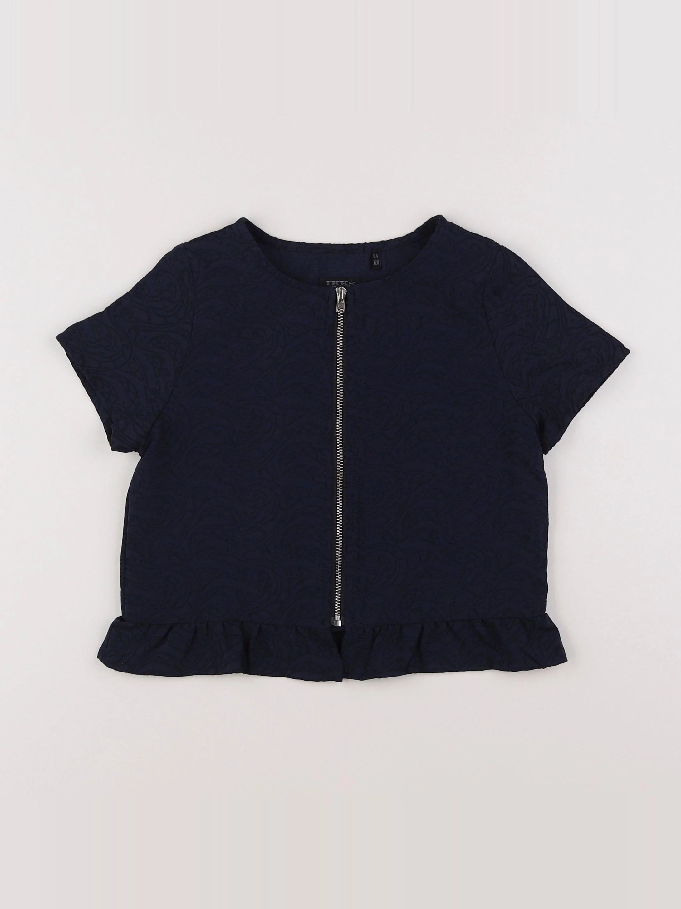 IKKS - blouse bleu - 8 ans