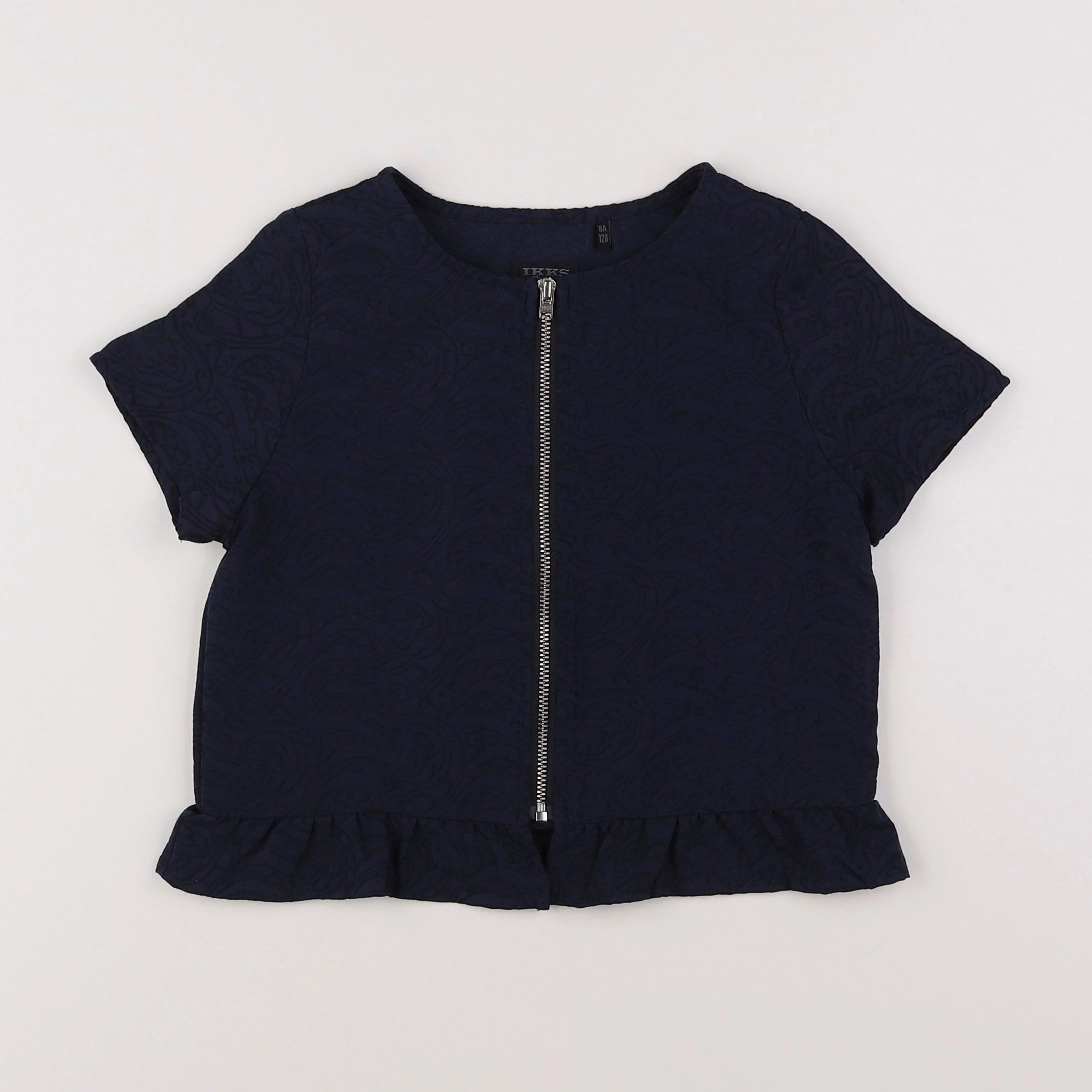 IKKS - blouse bleu - 8 ans
