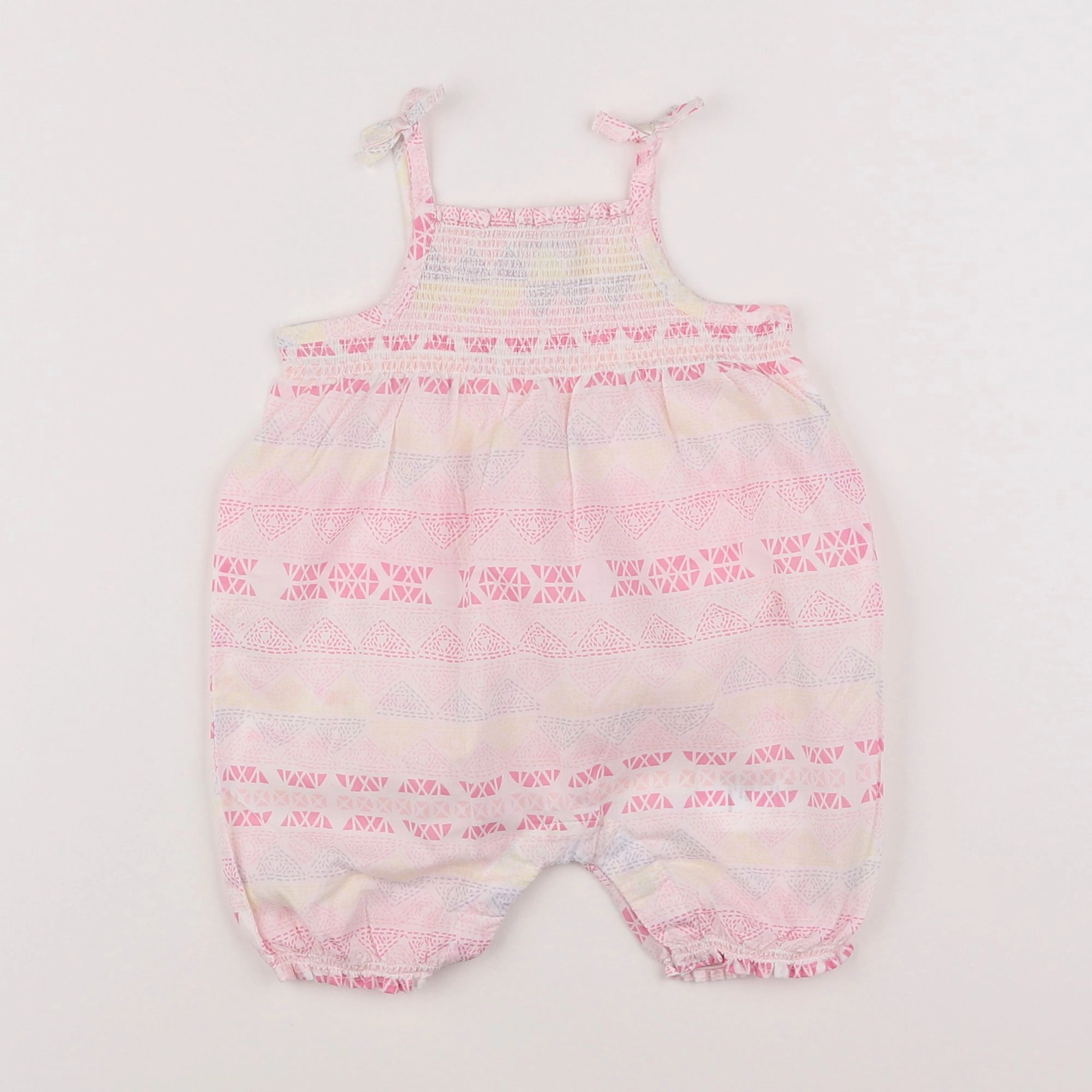 Vertbaudet - combinaison rose - 9 mois