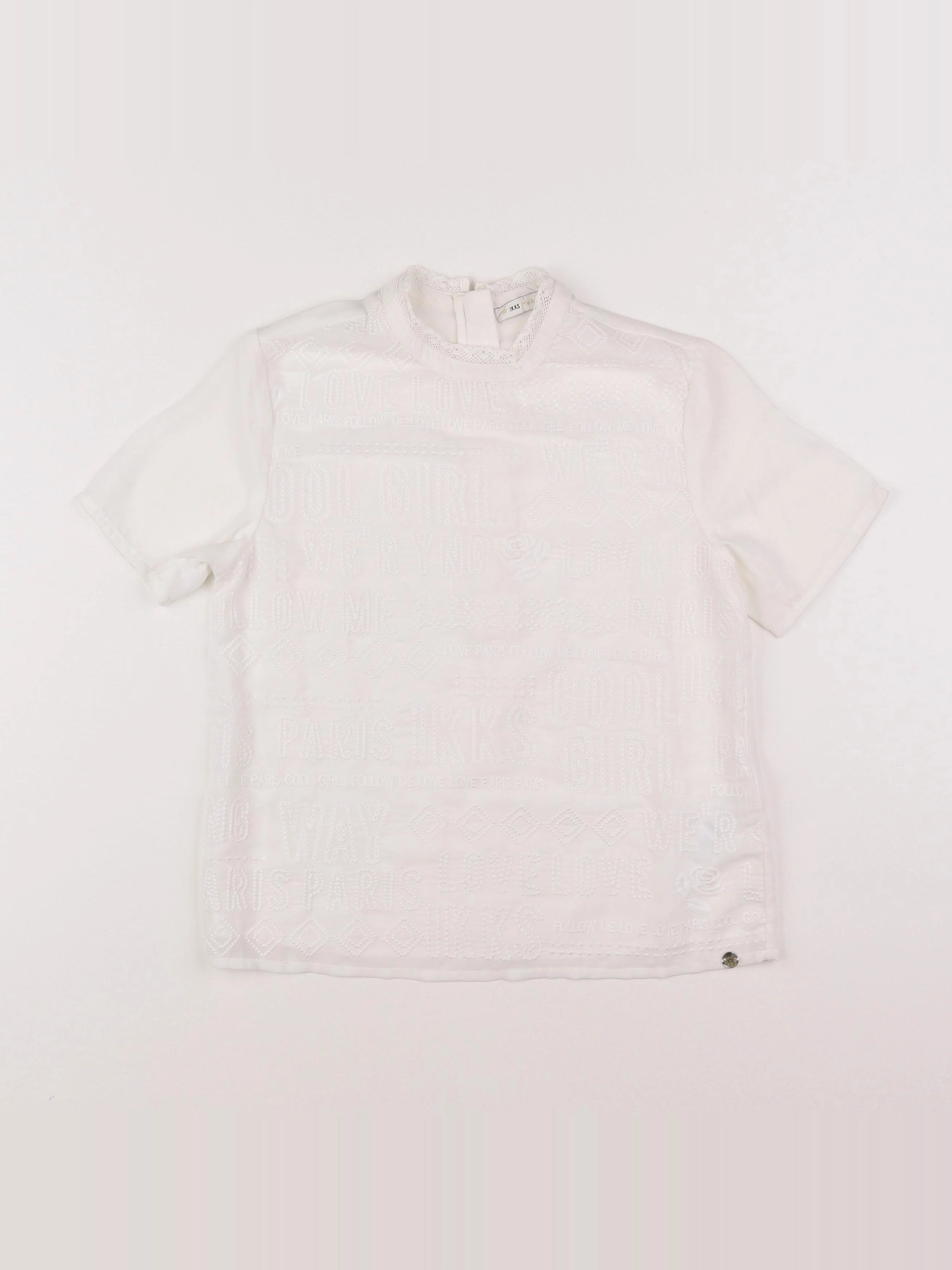 IKKS - blouse blanc - 12 ans