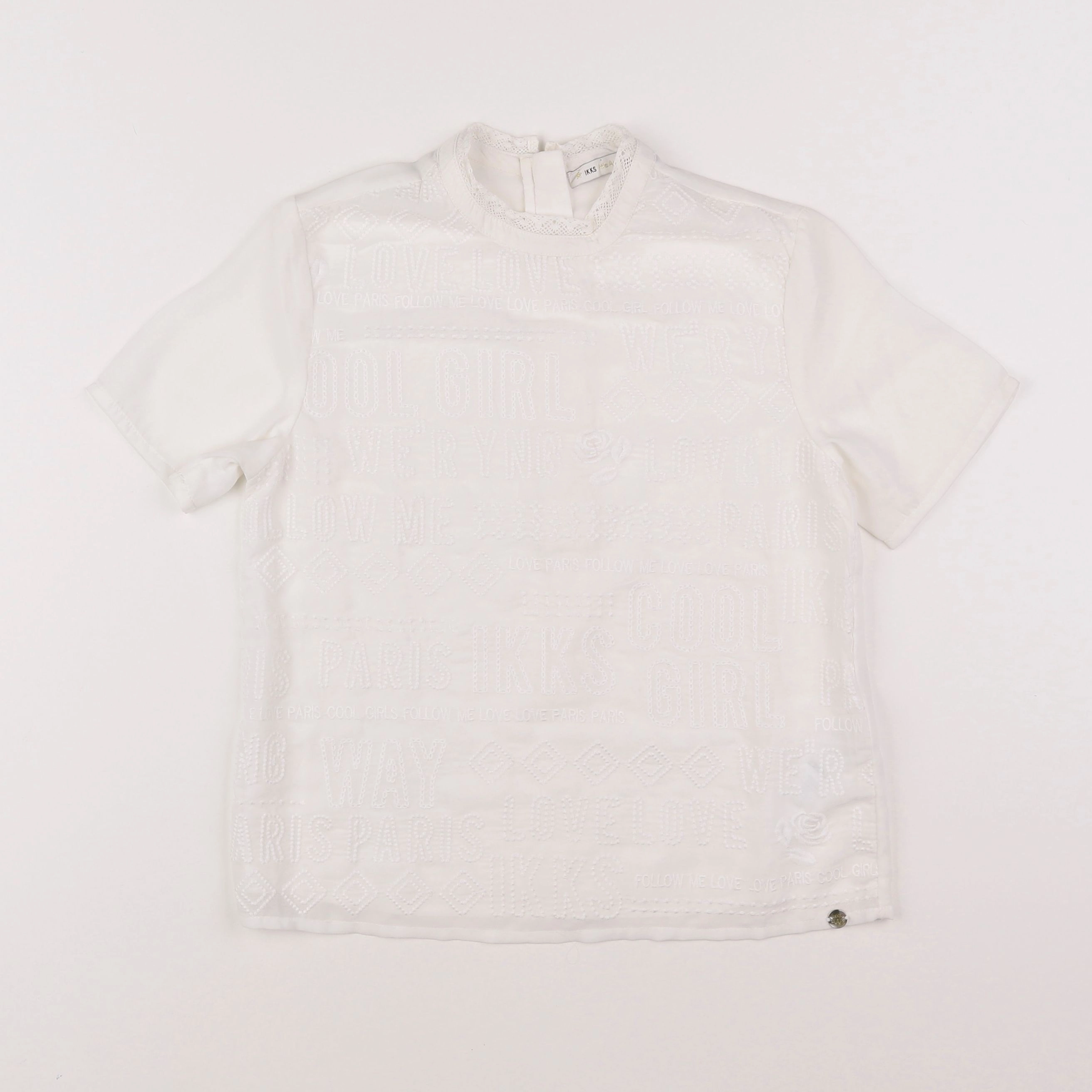 IKKS - blouse blanc - 12 ans