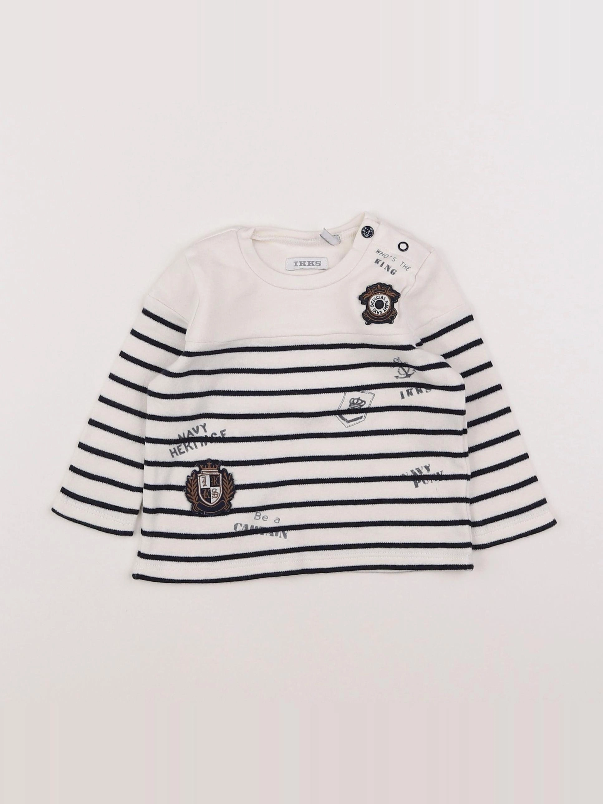 IKKS - tee-shirt blanc - 6 mois