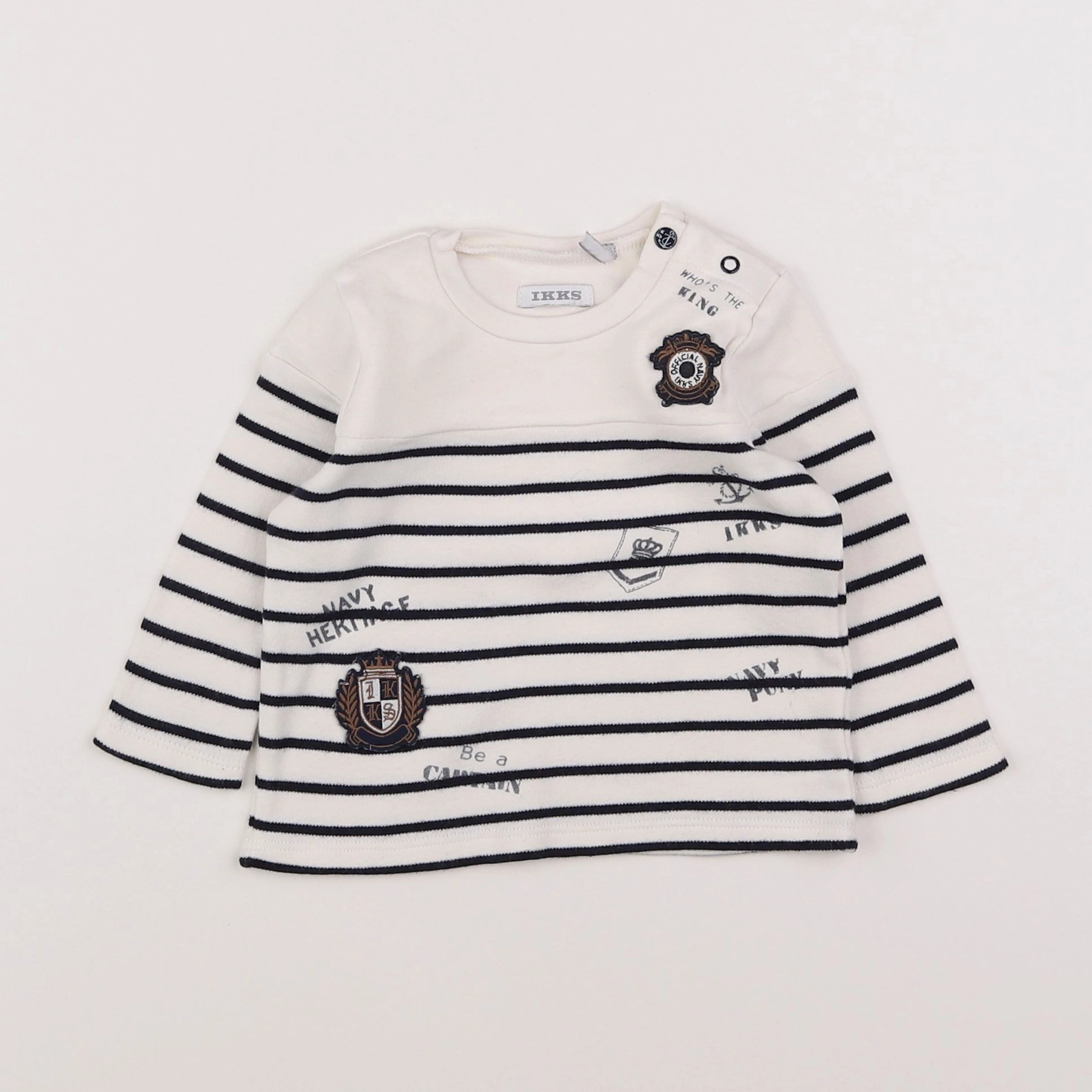 IKKS - tee-shirt blanc - 6 mois