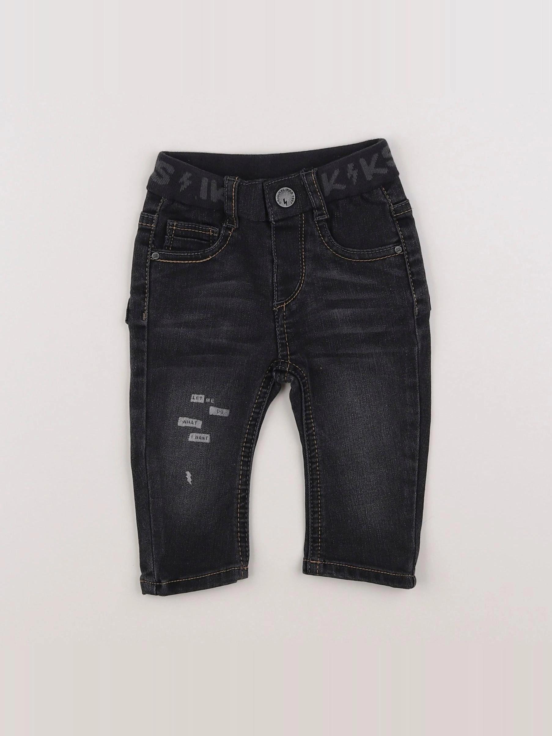 IKKS - jean gris - 6 mois