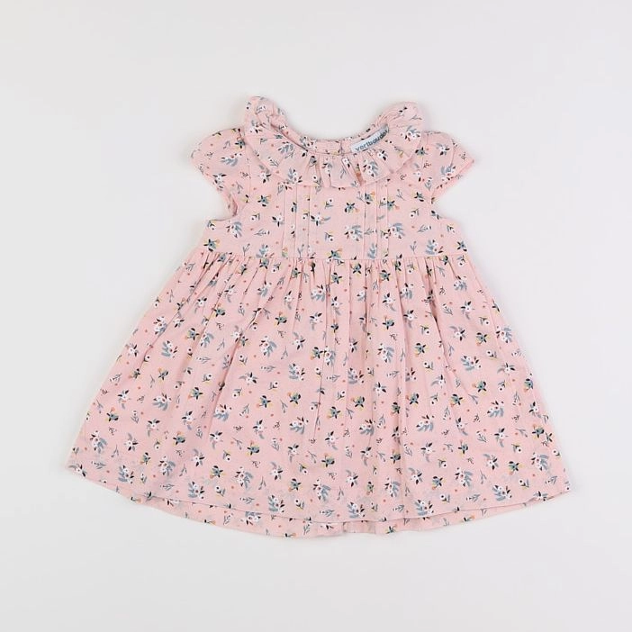 Vertbaudet - robe rose - 6 mois