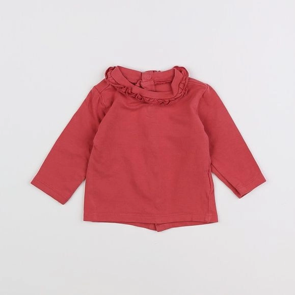 Vertbaudet - tee-shirt rose - 3 mois