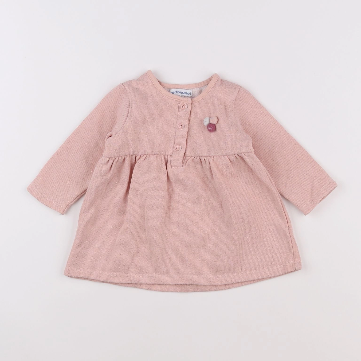 Vertbaudet - robe rose - 9 mois