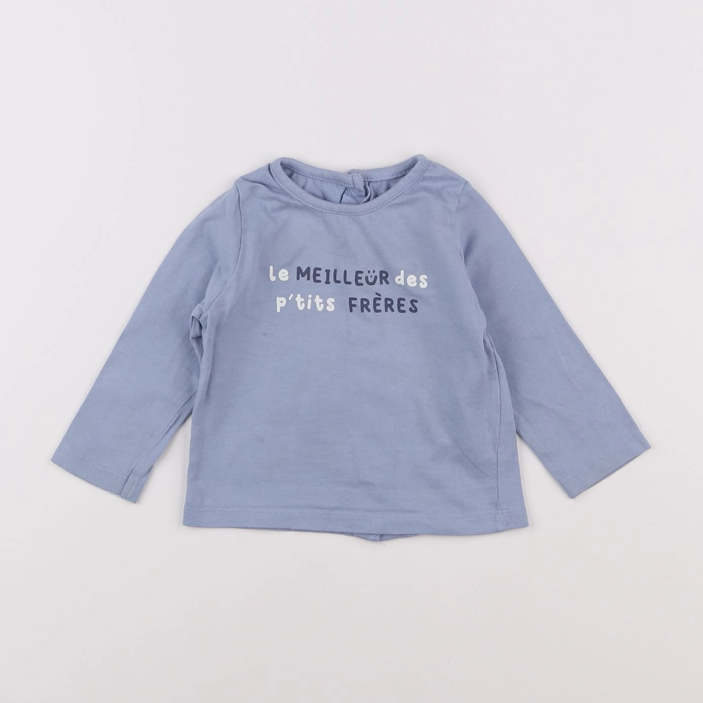 Vertbaudet - tee-shirt bleu - 9 mois