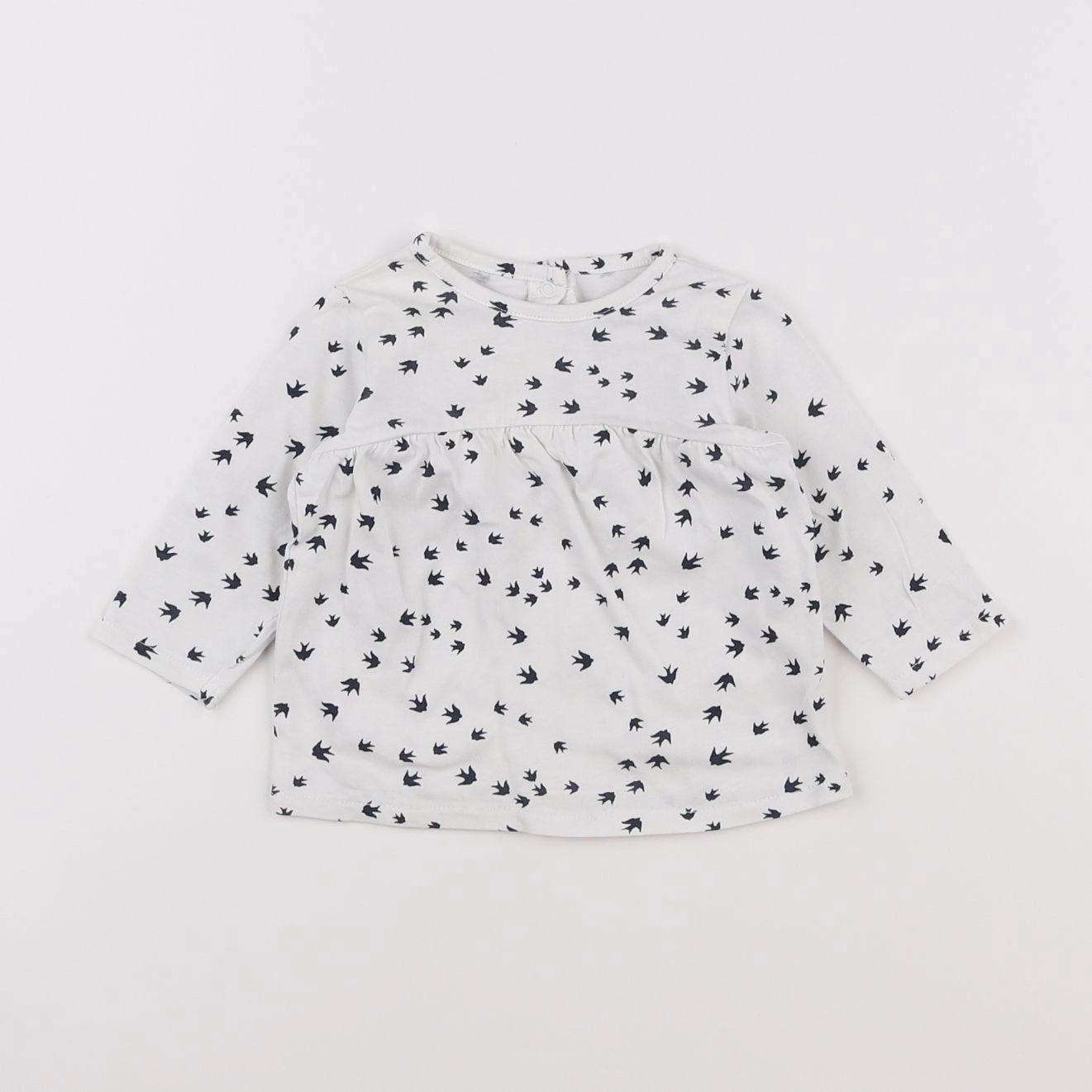 Vertbaudet - tee-shirt blanc - 3 mois