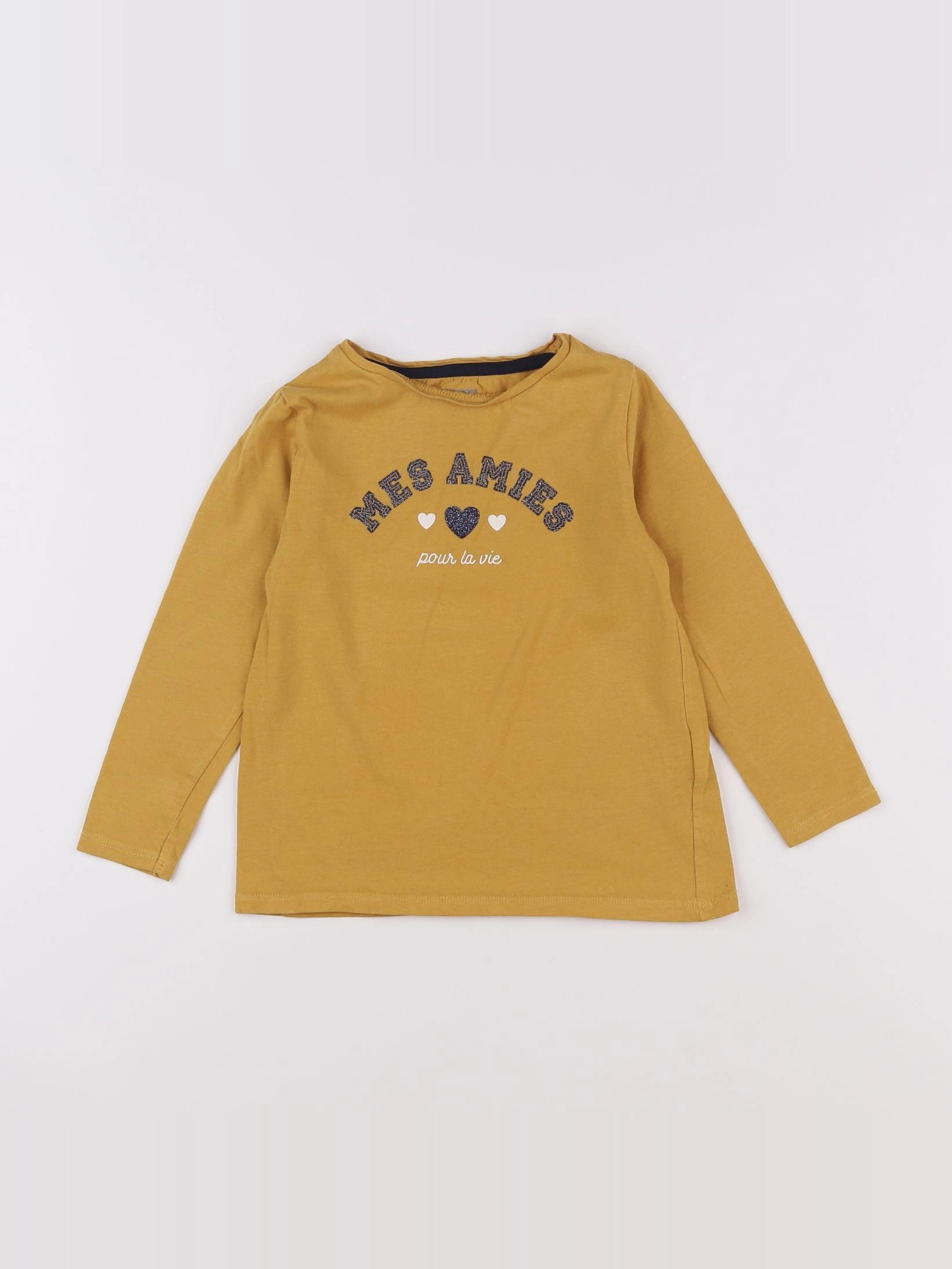 Vertbaudet - tee-shirt jaune - 5 ans