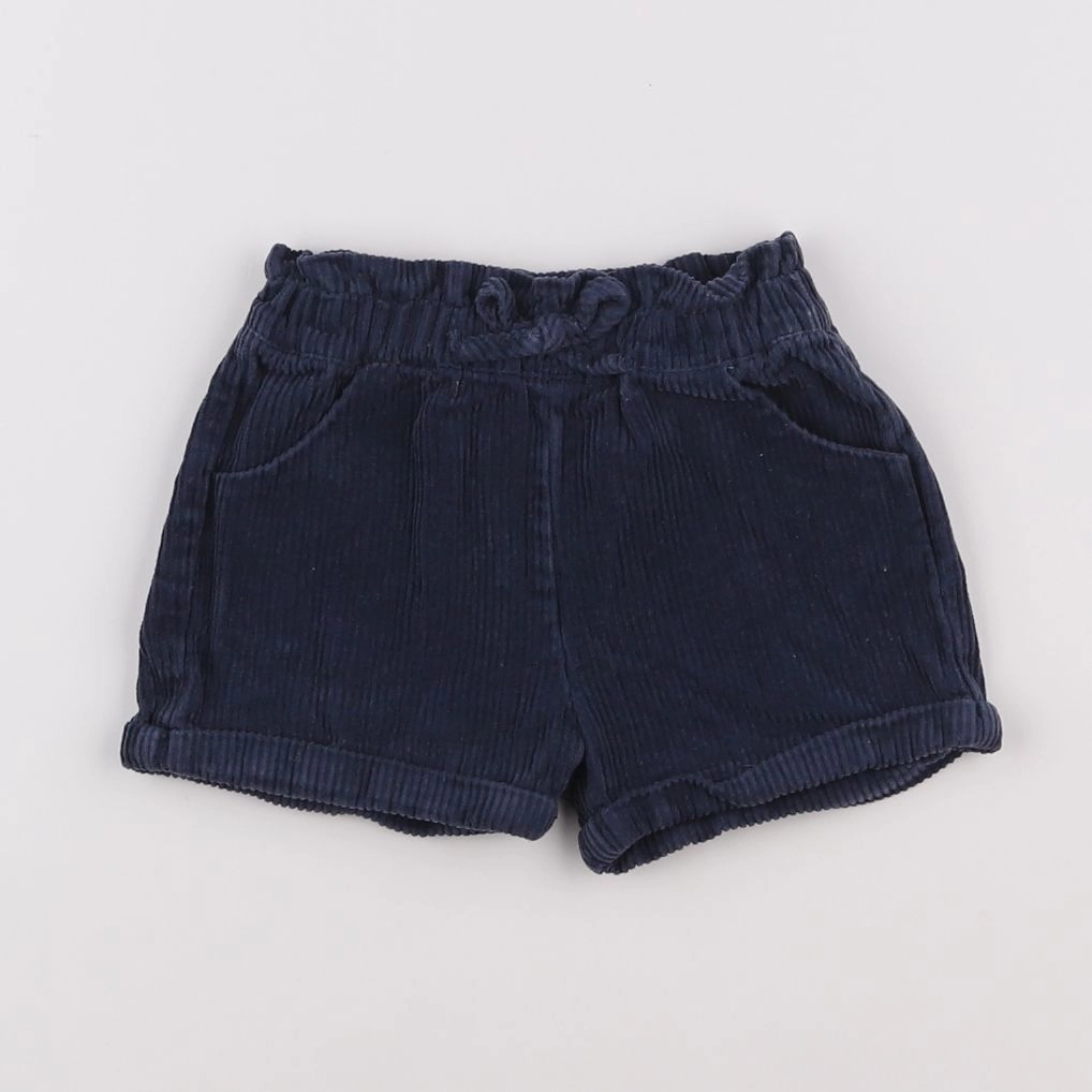 Vertbaudet - short bleu - 9 mois