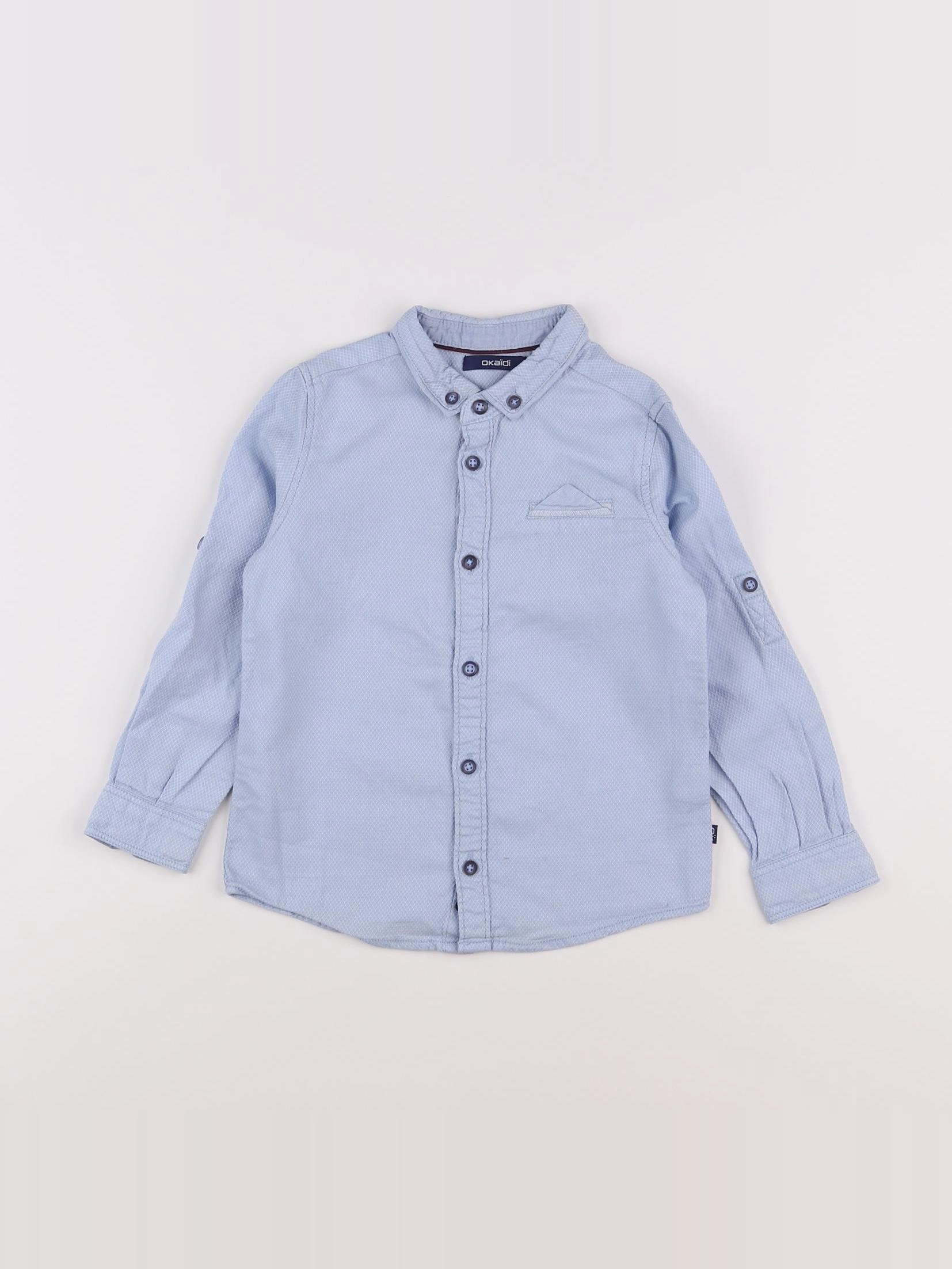 Okaidi - chemise bleu - 4 ans