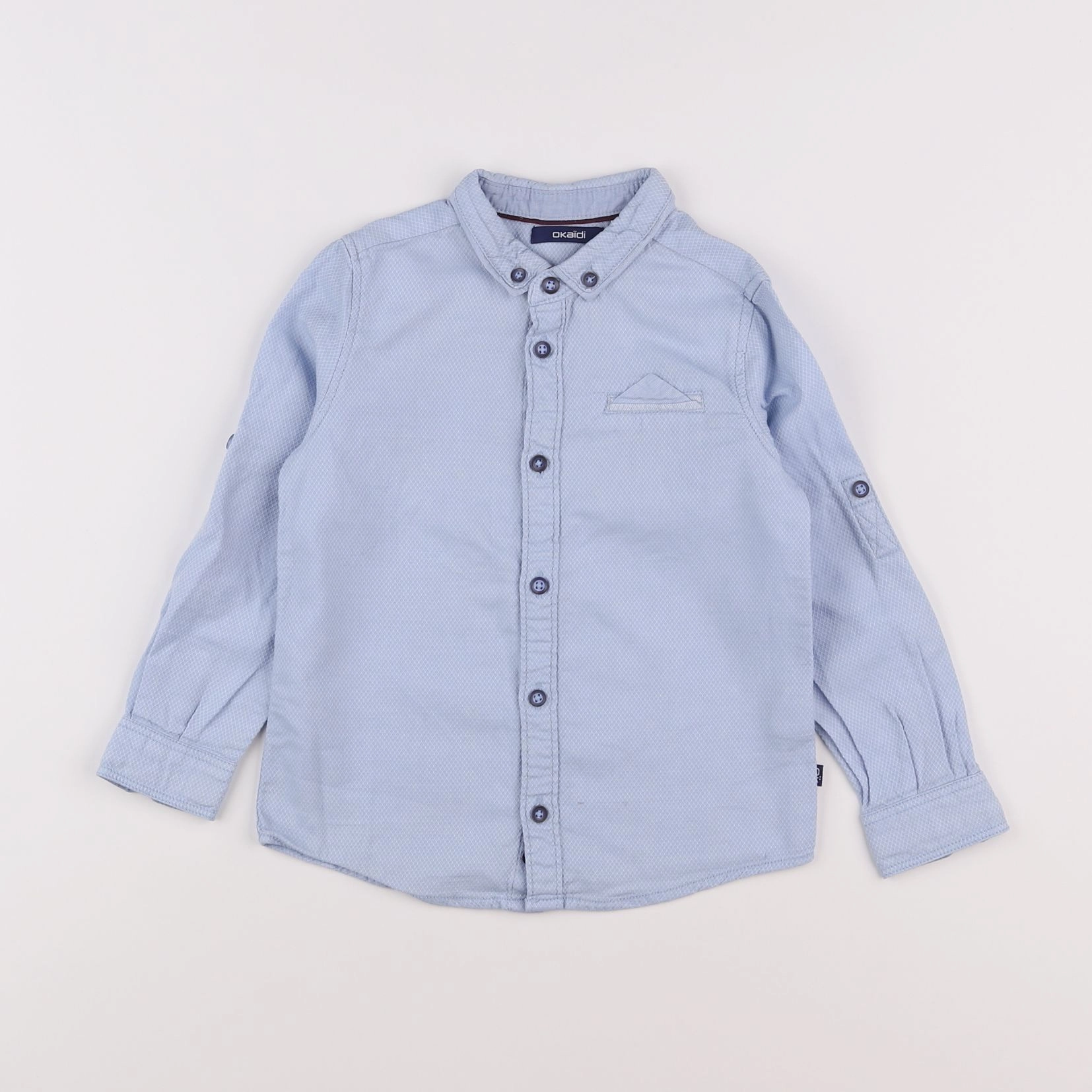 Okaidi - chemise bleu - 4 ans