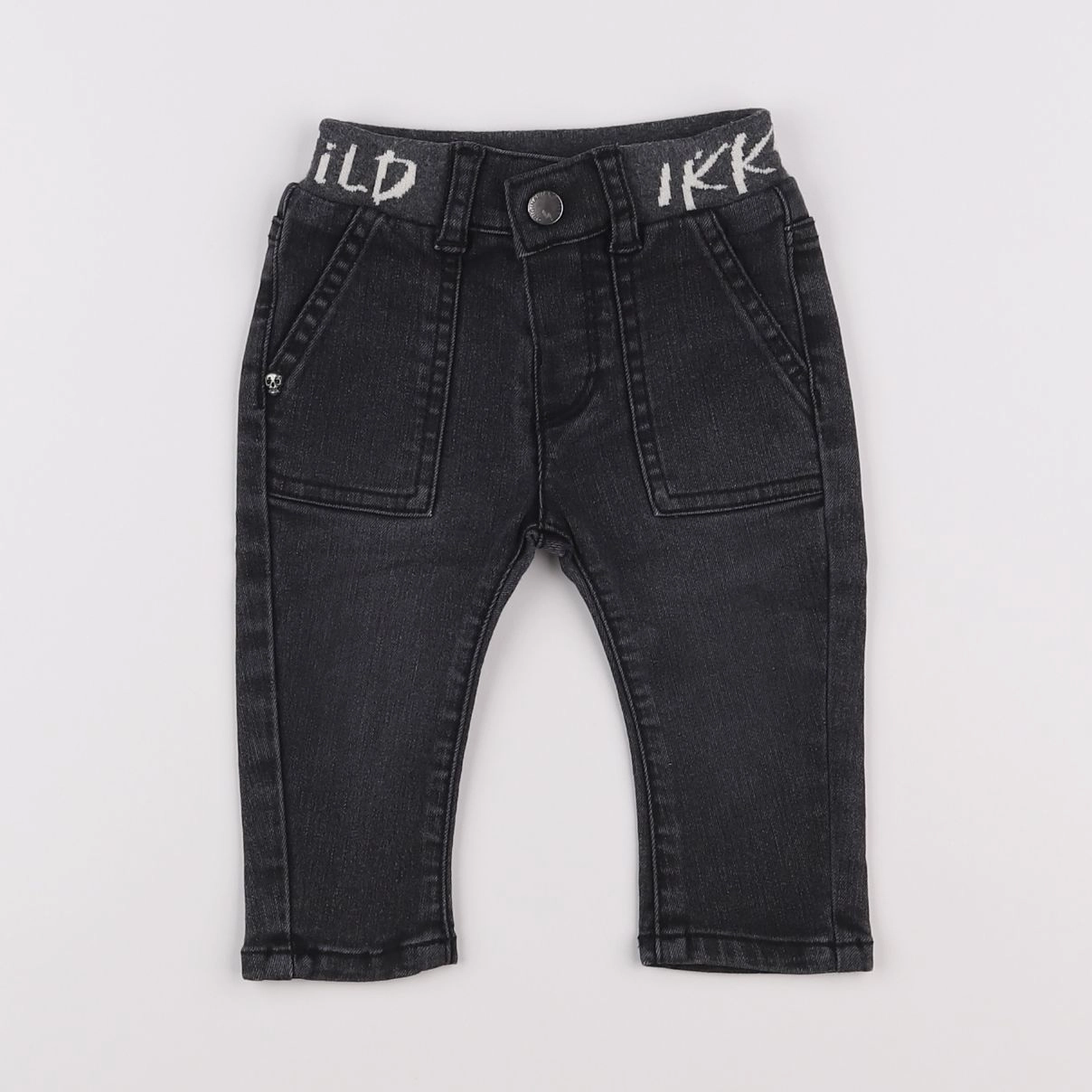 IKKS - jean noir - 6 mois
