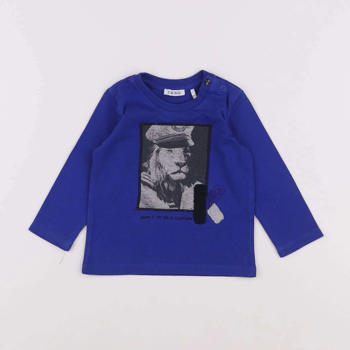 IKKS - tee-shirt bleu - 6 mois