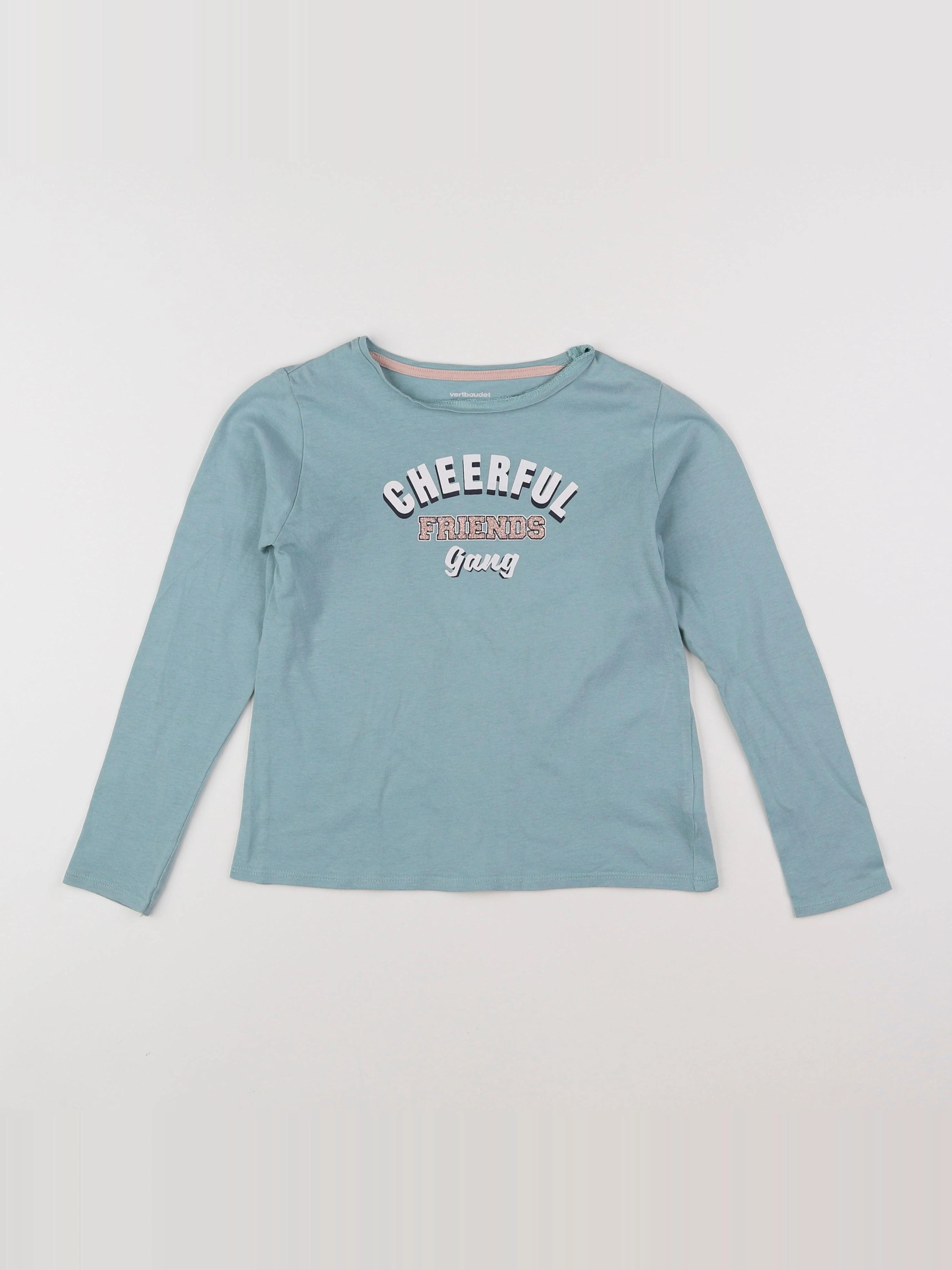 Vertbaudet - tee-shirt vert - 8 ans