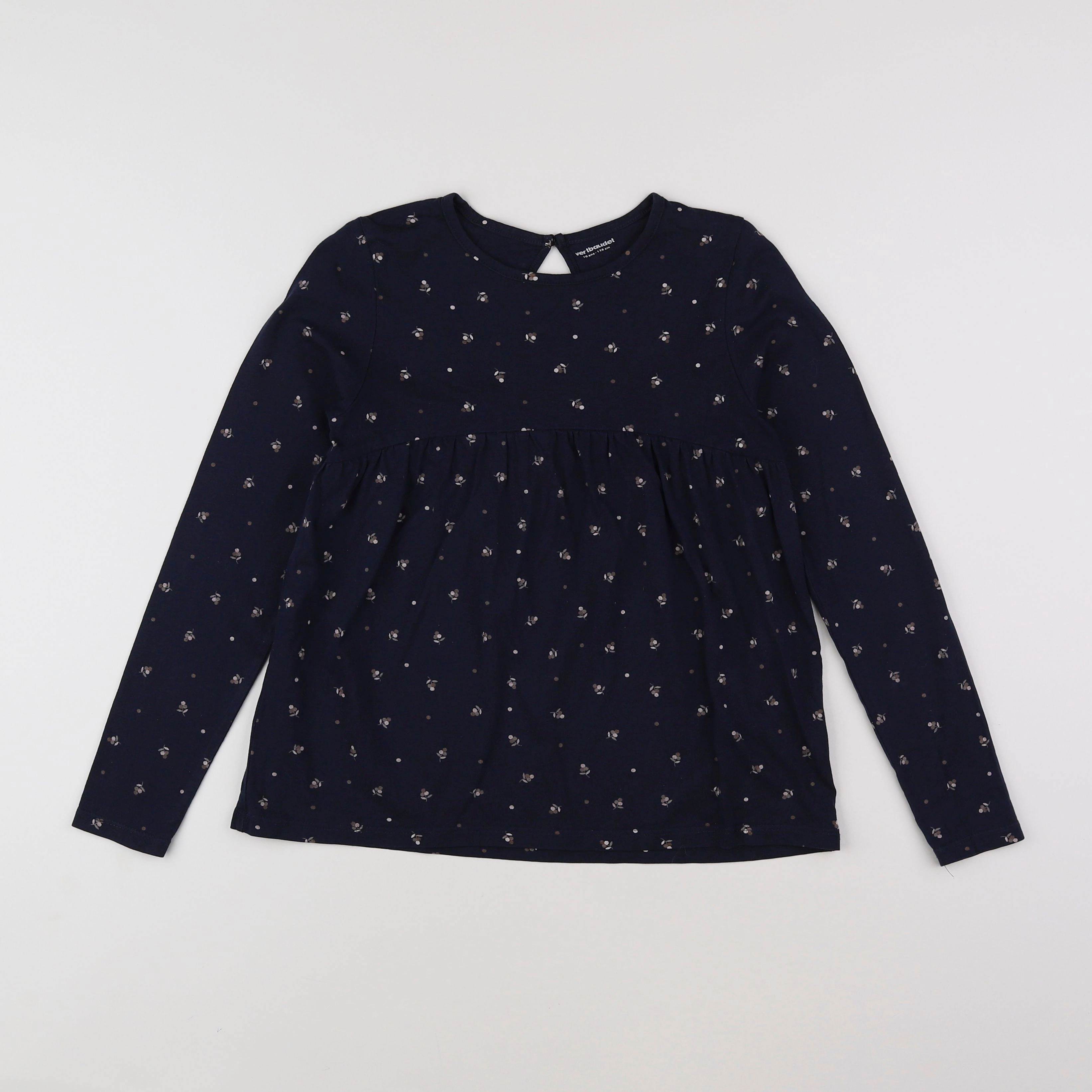 Vertbaudet - tee-shirt bleu - 10 ans