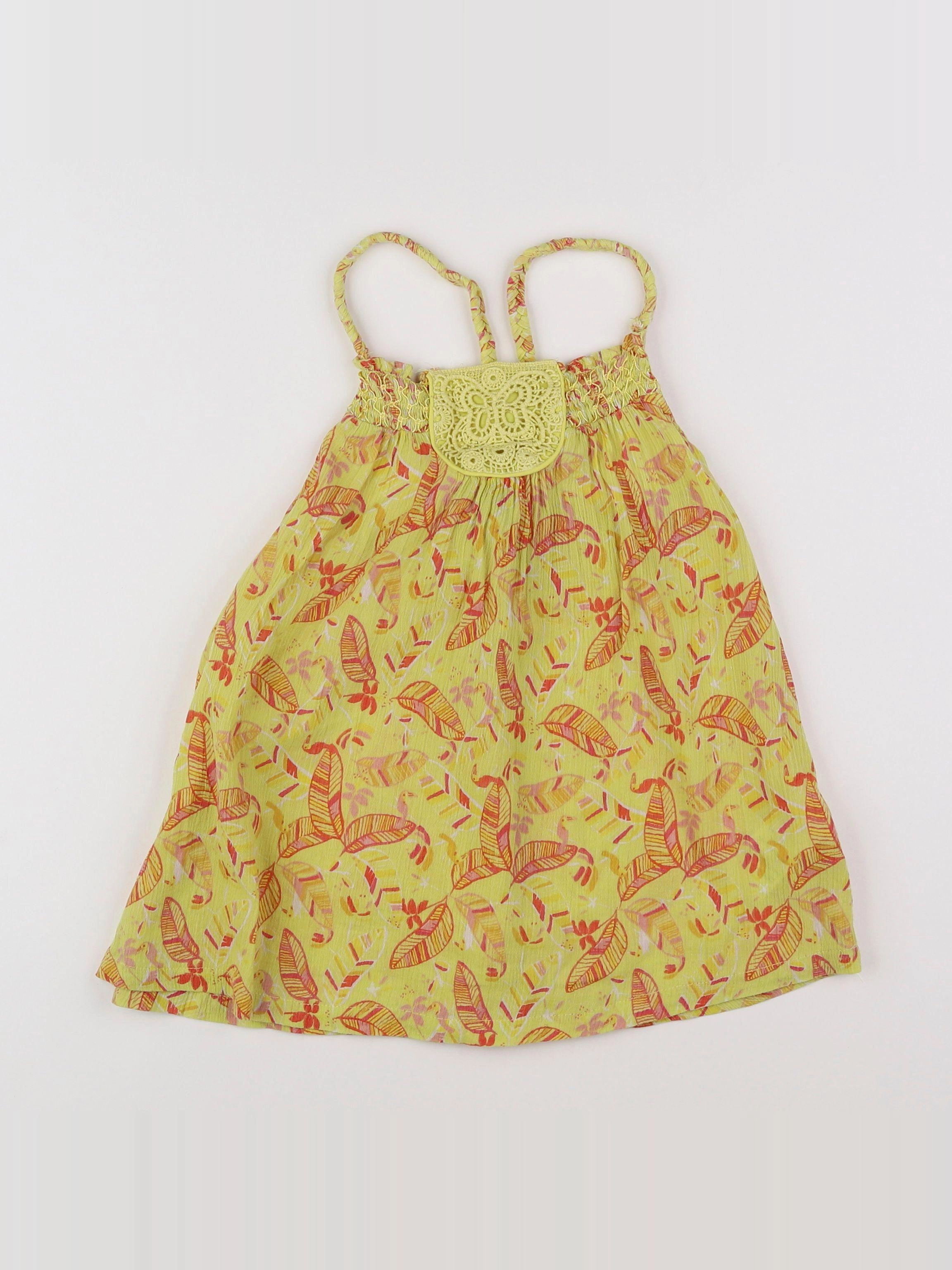 Vertbaudet - robe jaune - 8 ans