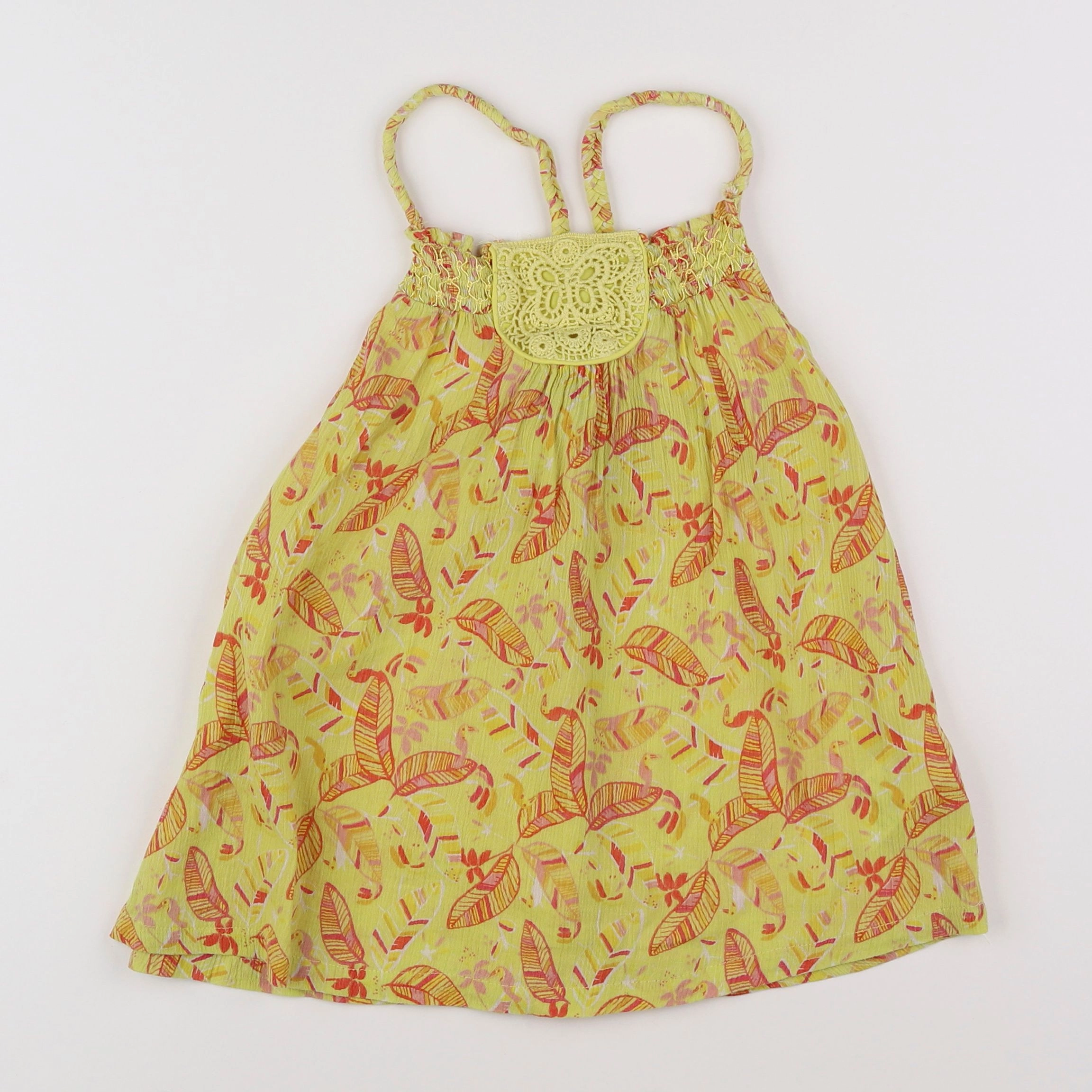 Vertbaudet - robe jaune - 8 ans