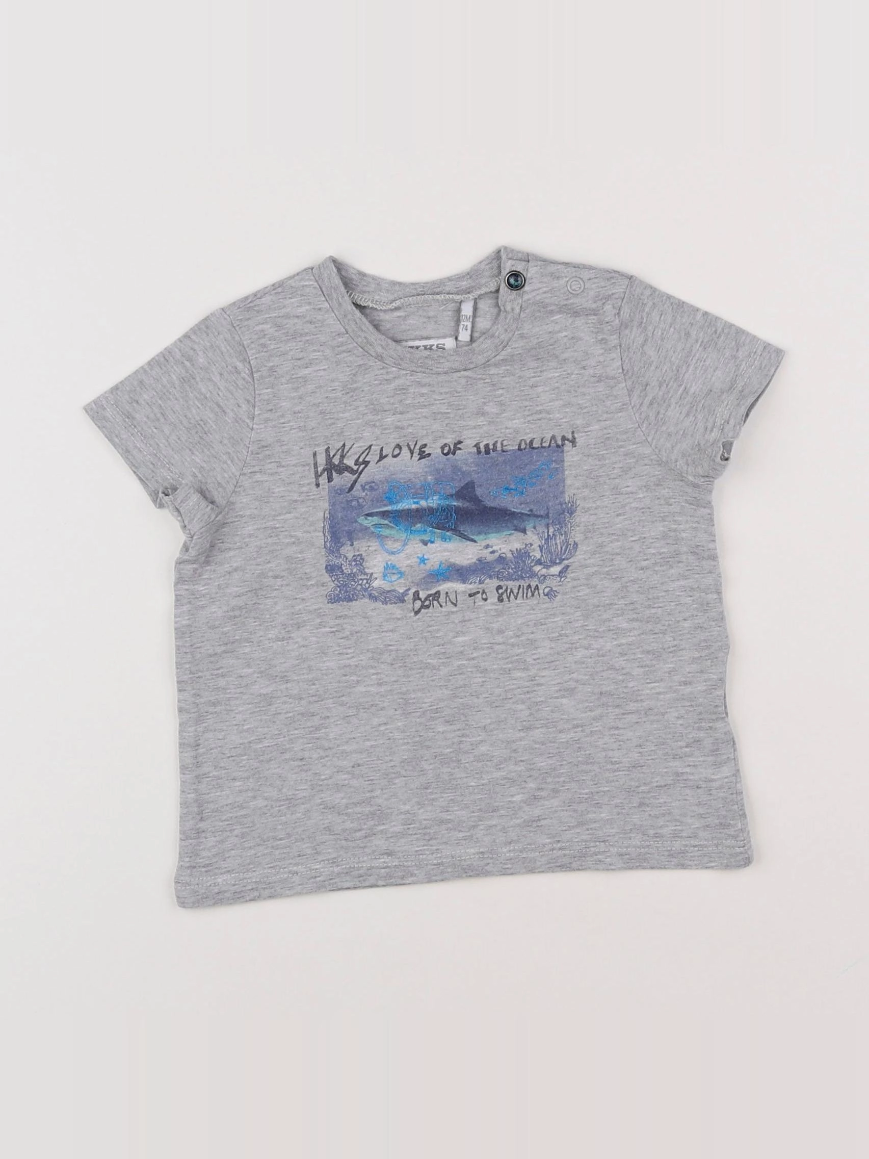IKKS - tee-shirt gris - 12 mois