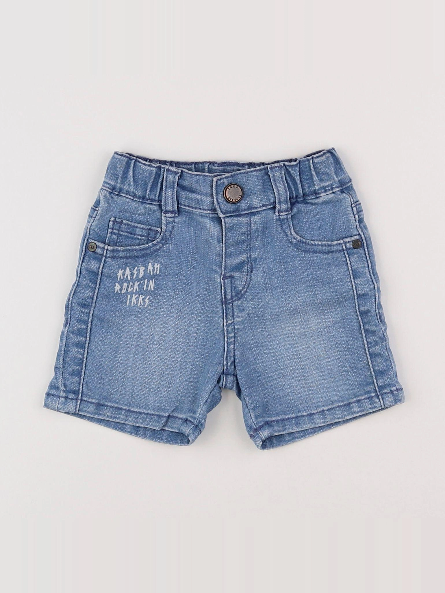 IKKS - short bleu - 12 mois