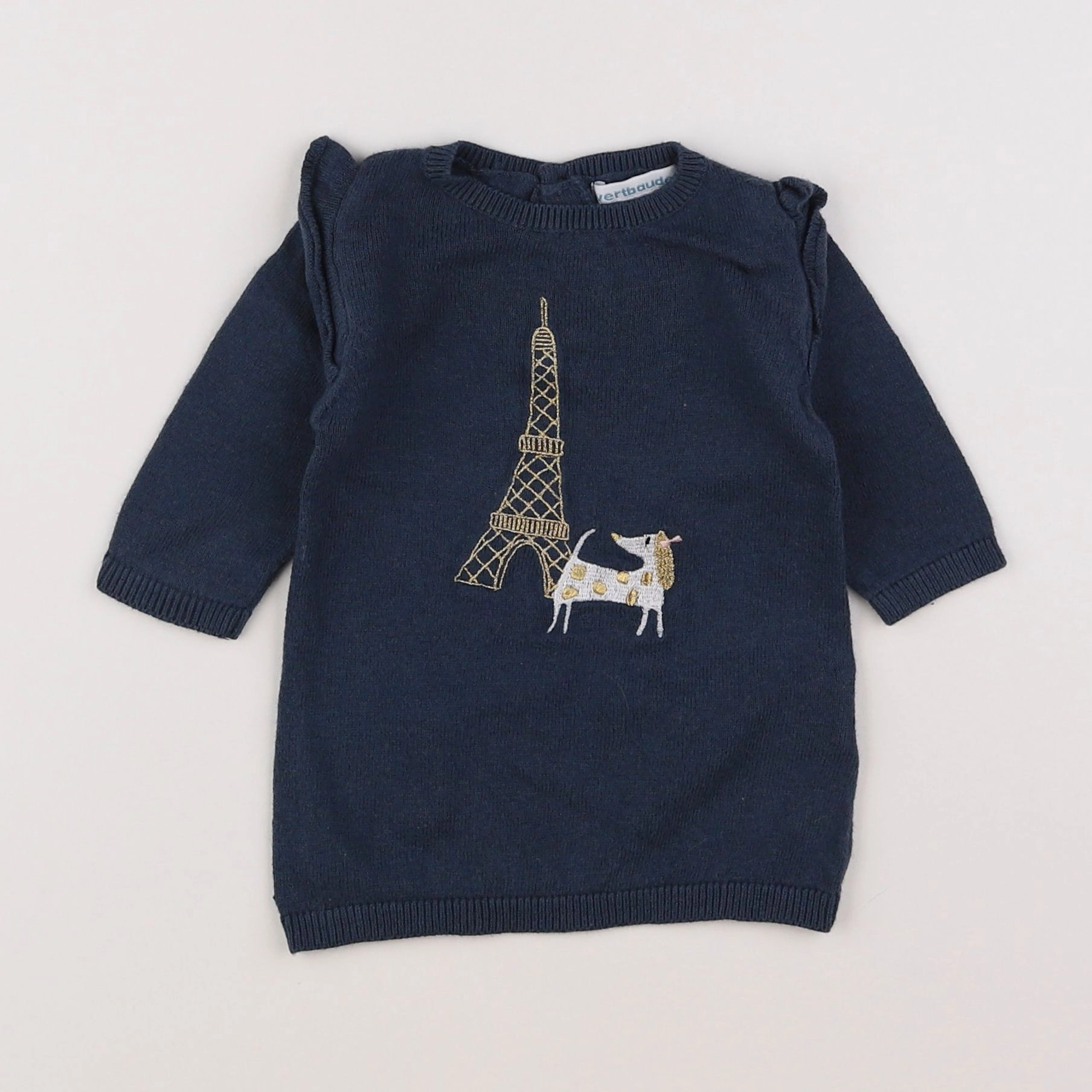 Vertbaudet - robe bleu - 3 mois