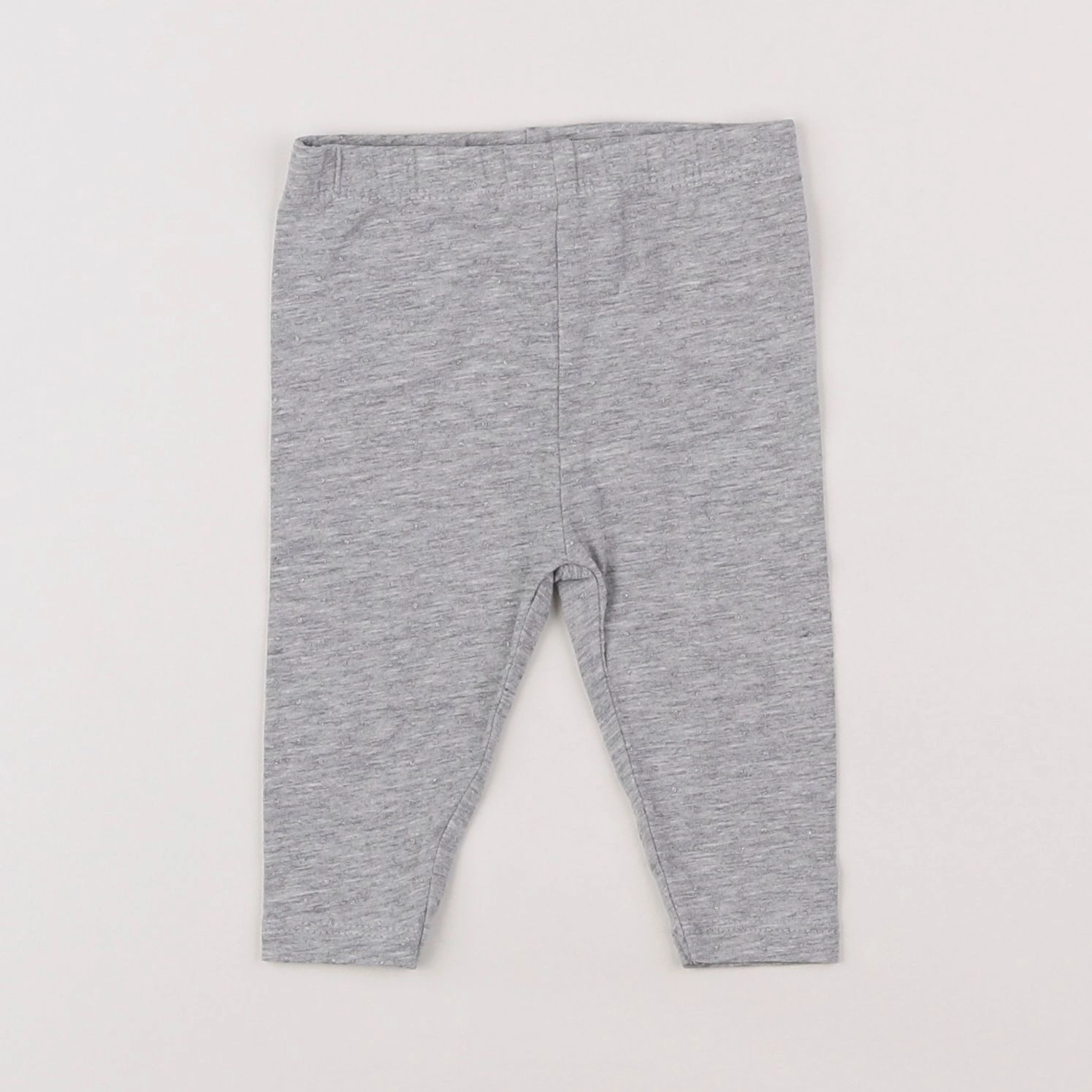 Vertbaudet - legging gris, argent - 3 mois