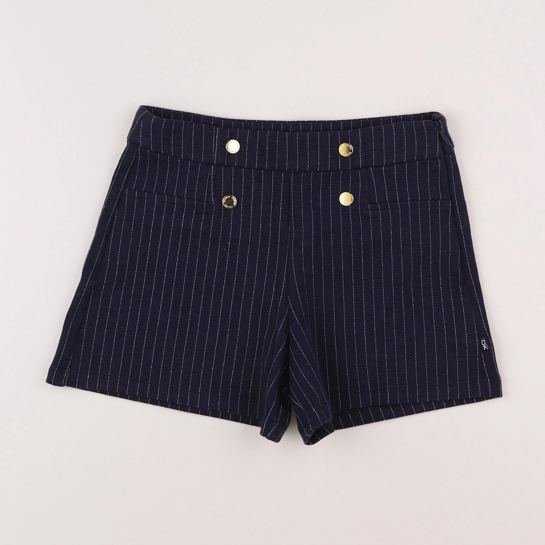 Okaidi - short bleu, blanc - 9 ans