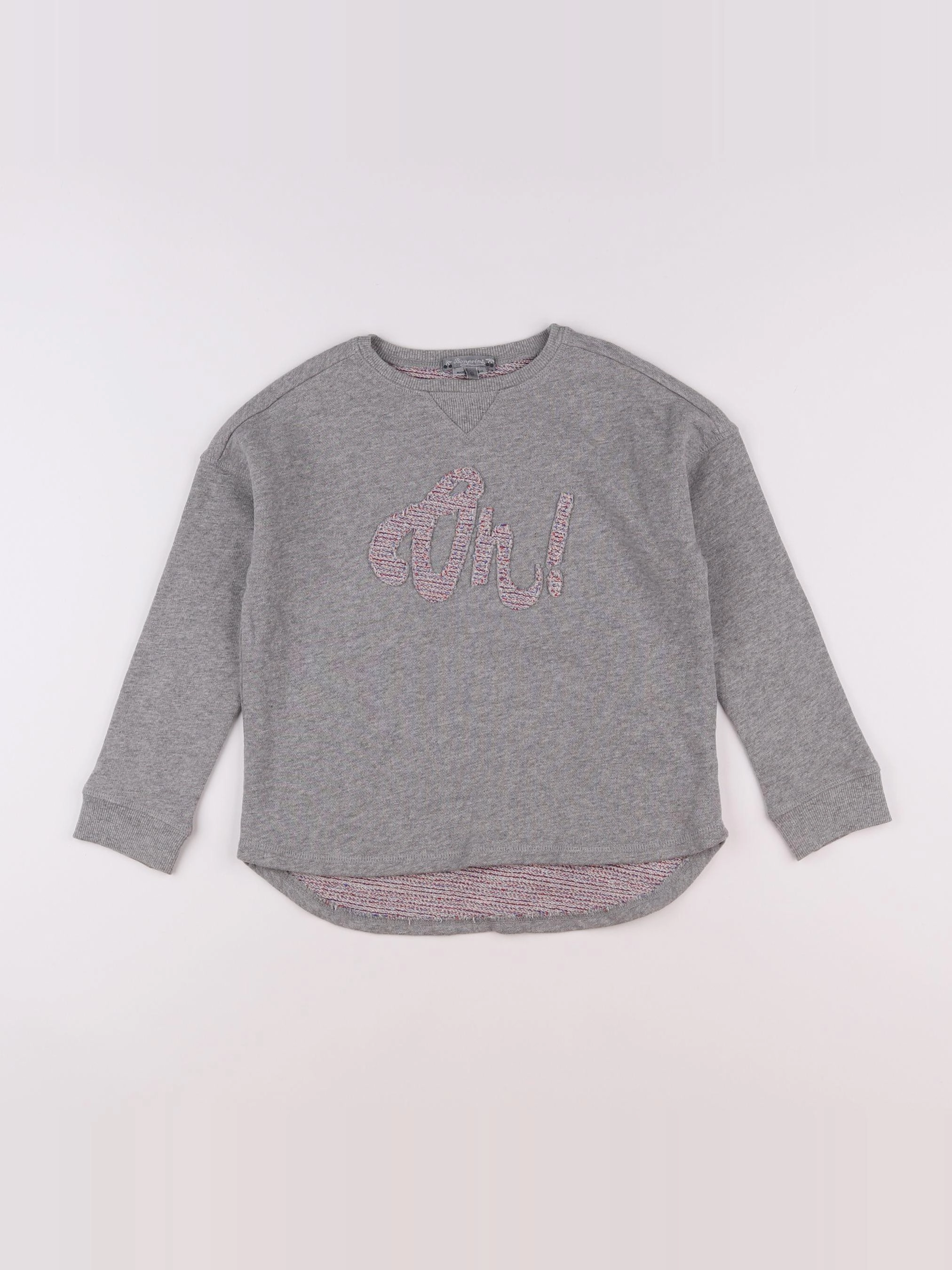 Bonpoint - sweat gris - 6 ans