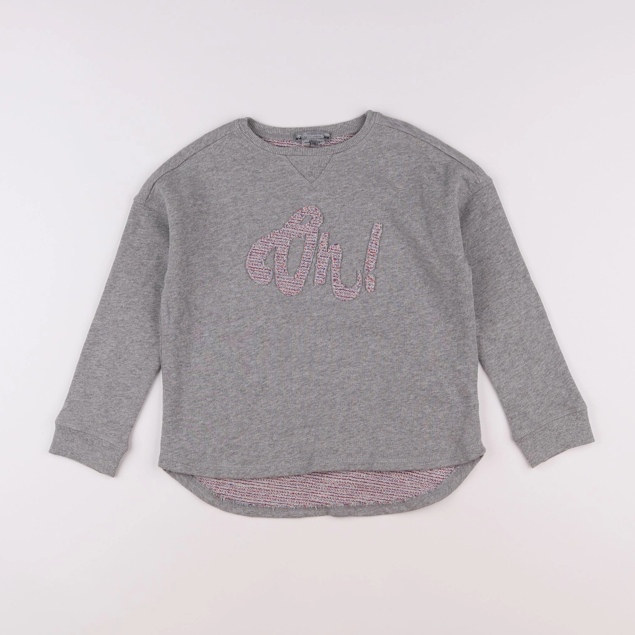 Bonpoint - sweat gris - 6 ans