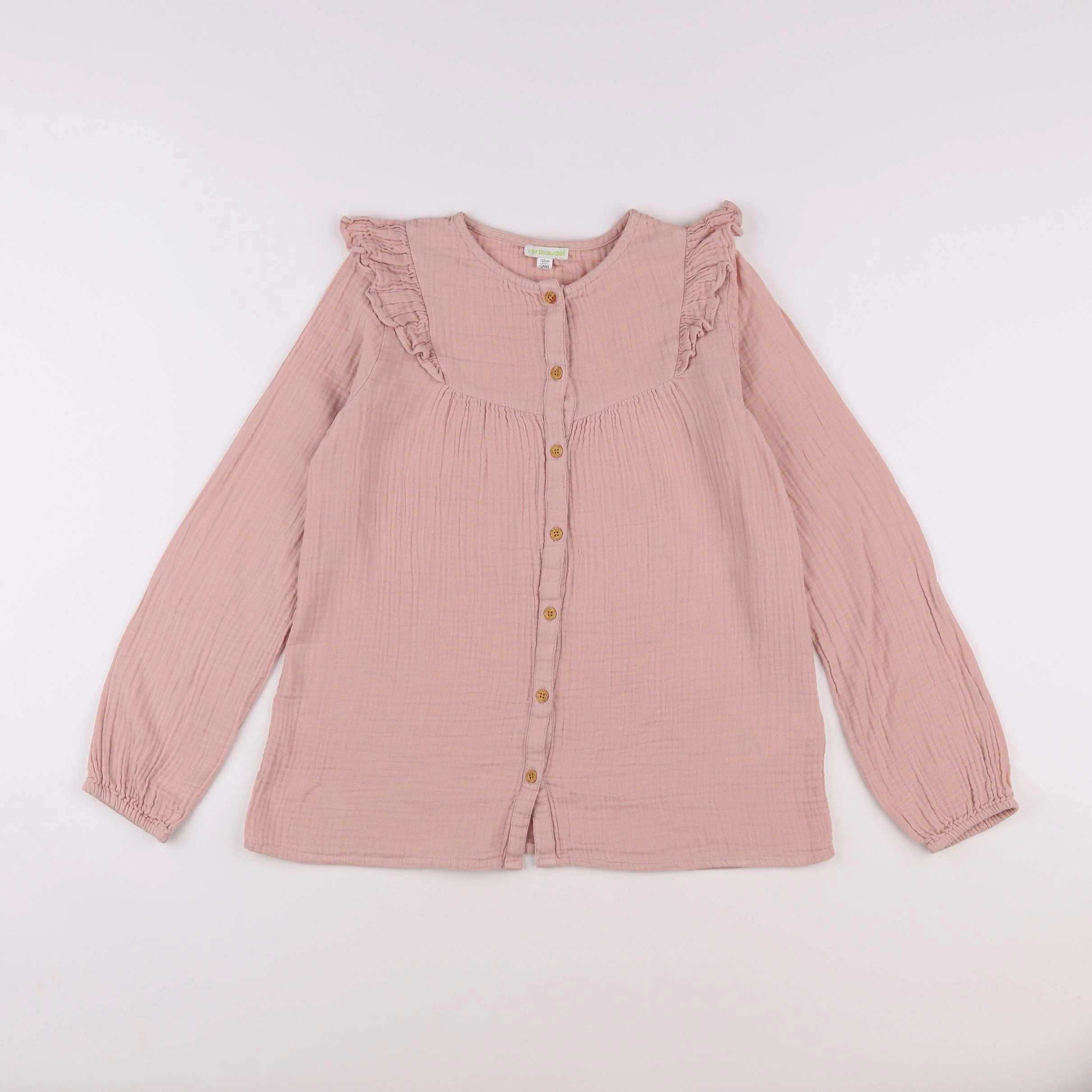 Vertbaudet - chemise rose - 12 ans