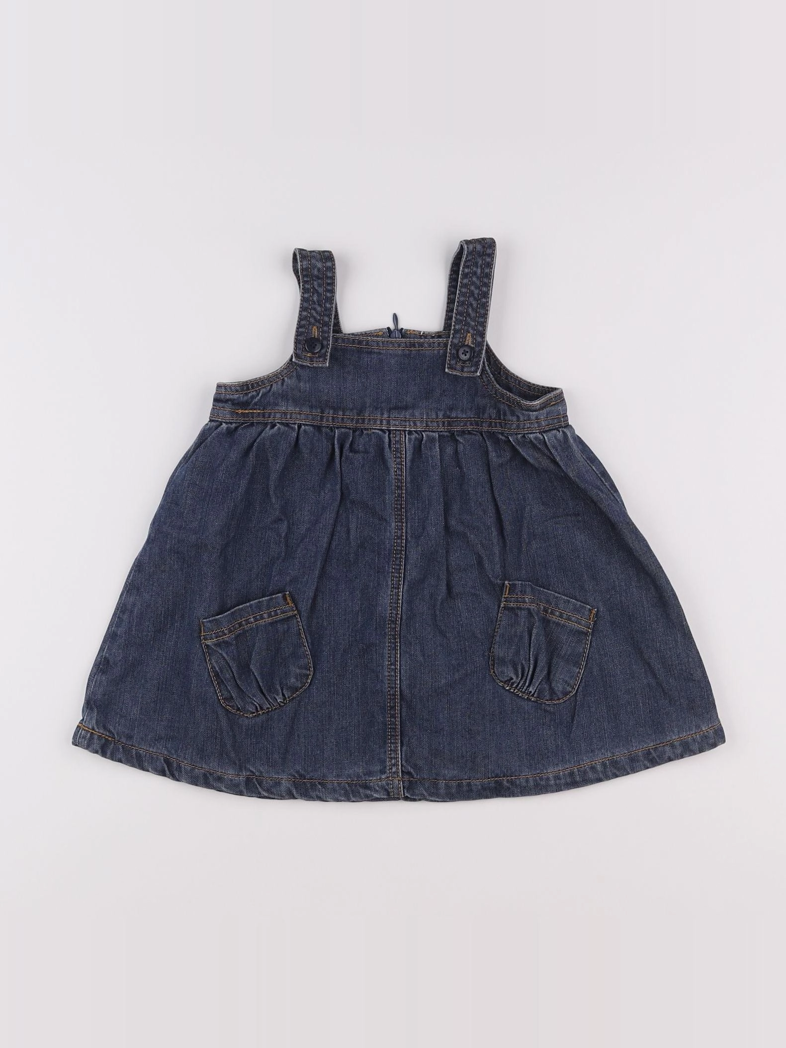 Vertbaudet - robe bleu - 12 mois