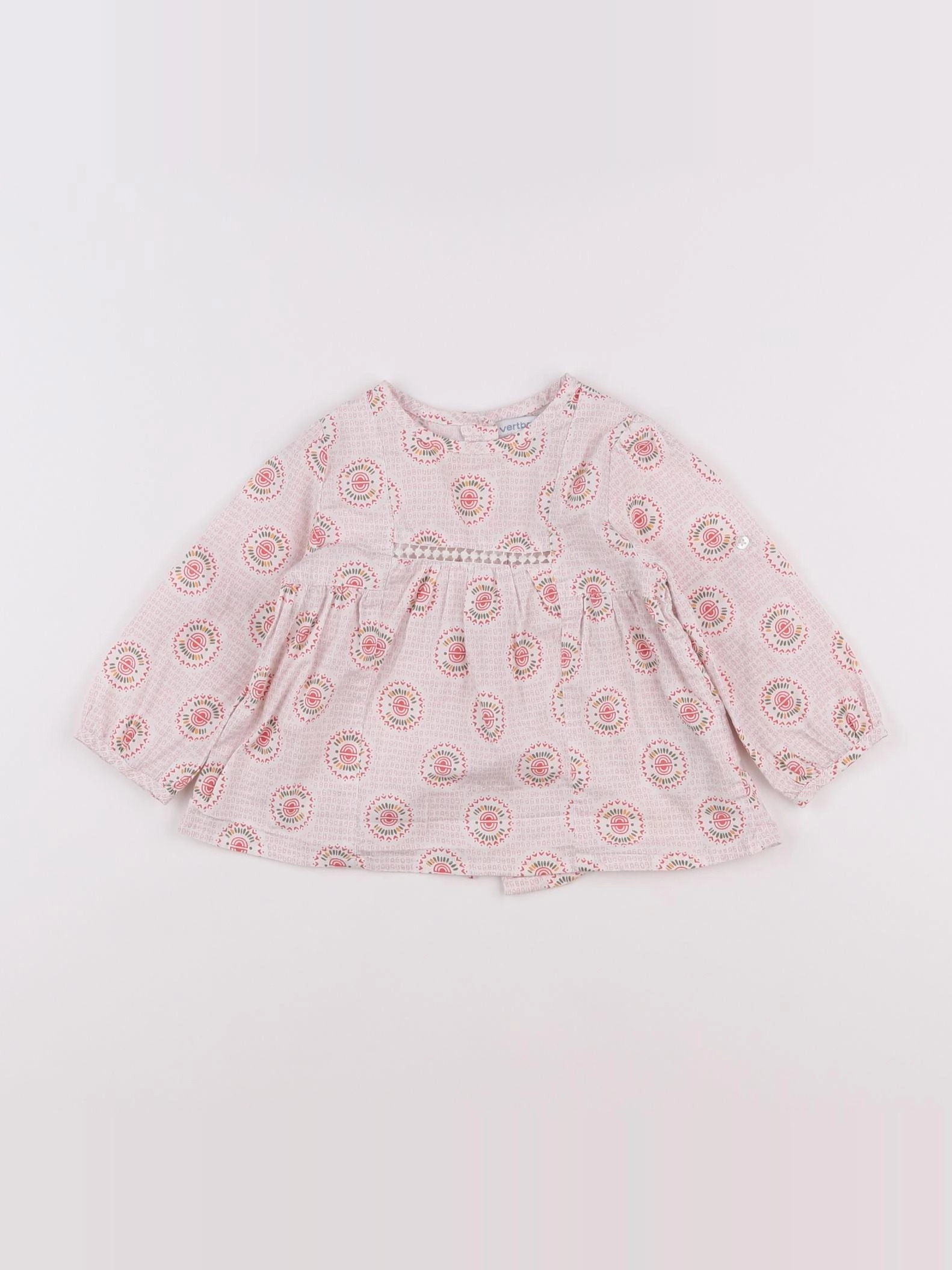 Vertbaudet - blouse rose - 12 mois