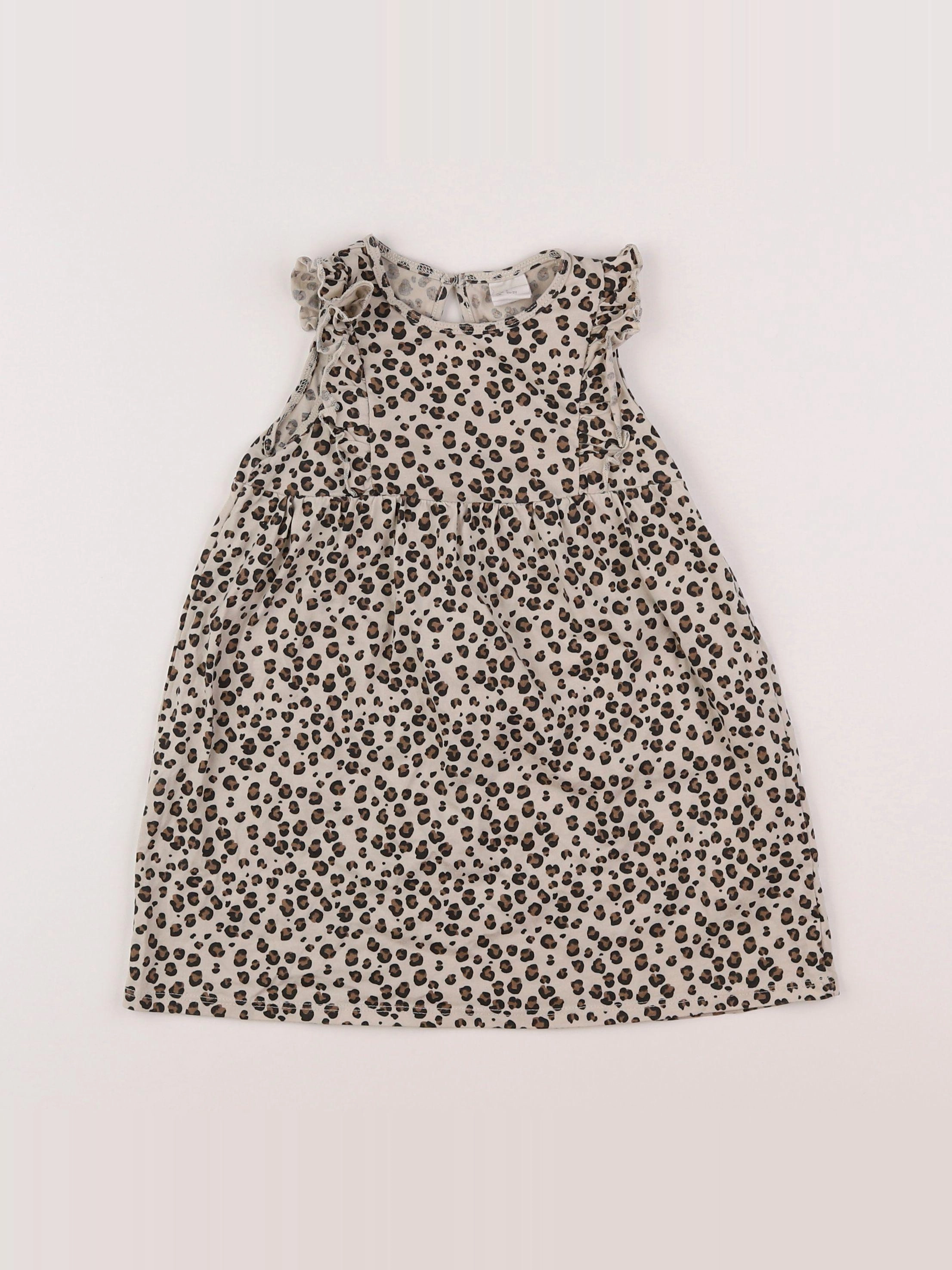 H&M - robe beige - 2 ans