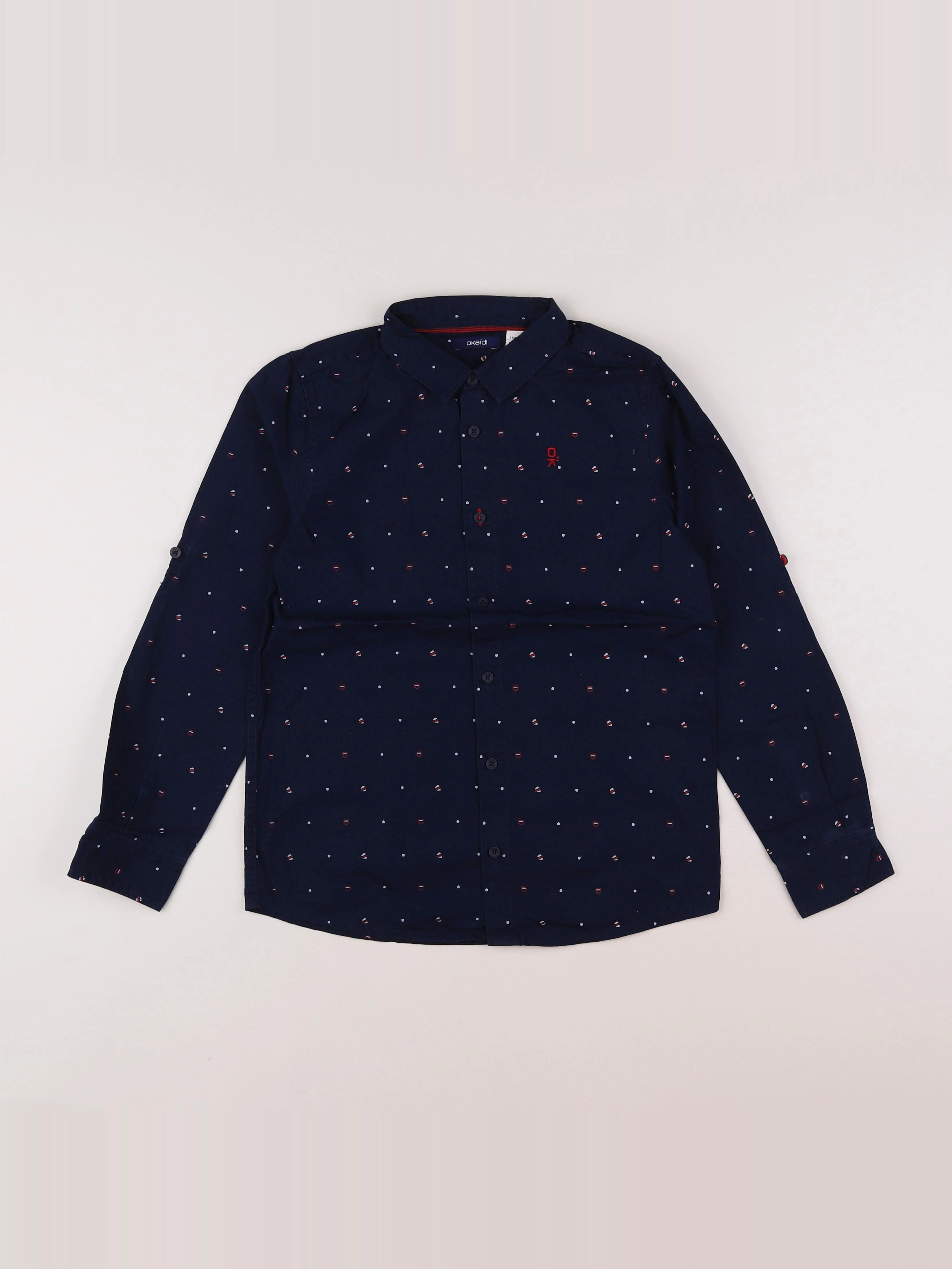 Okaidi - chemise bleu - 10 ans